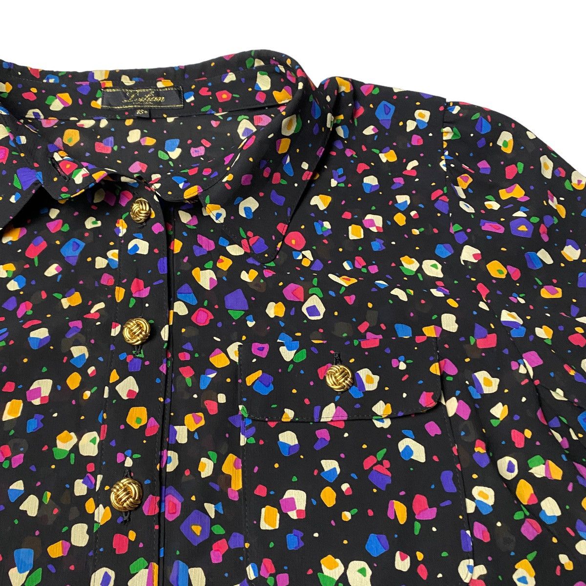 Beauty Beast × Hysteric Glamour × Japanese Brand 1990's Leilian Multicolor Polkadot Shirts Size US L / EU 52-54 / 3 - 7 Thumbnail