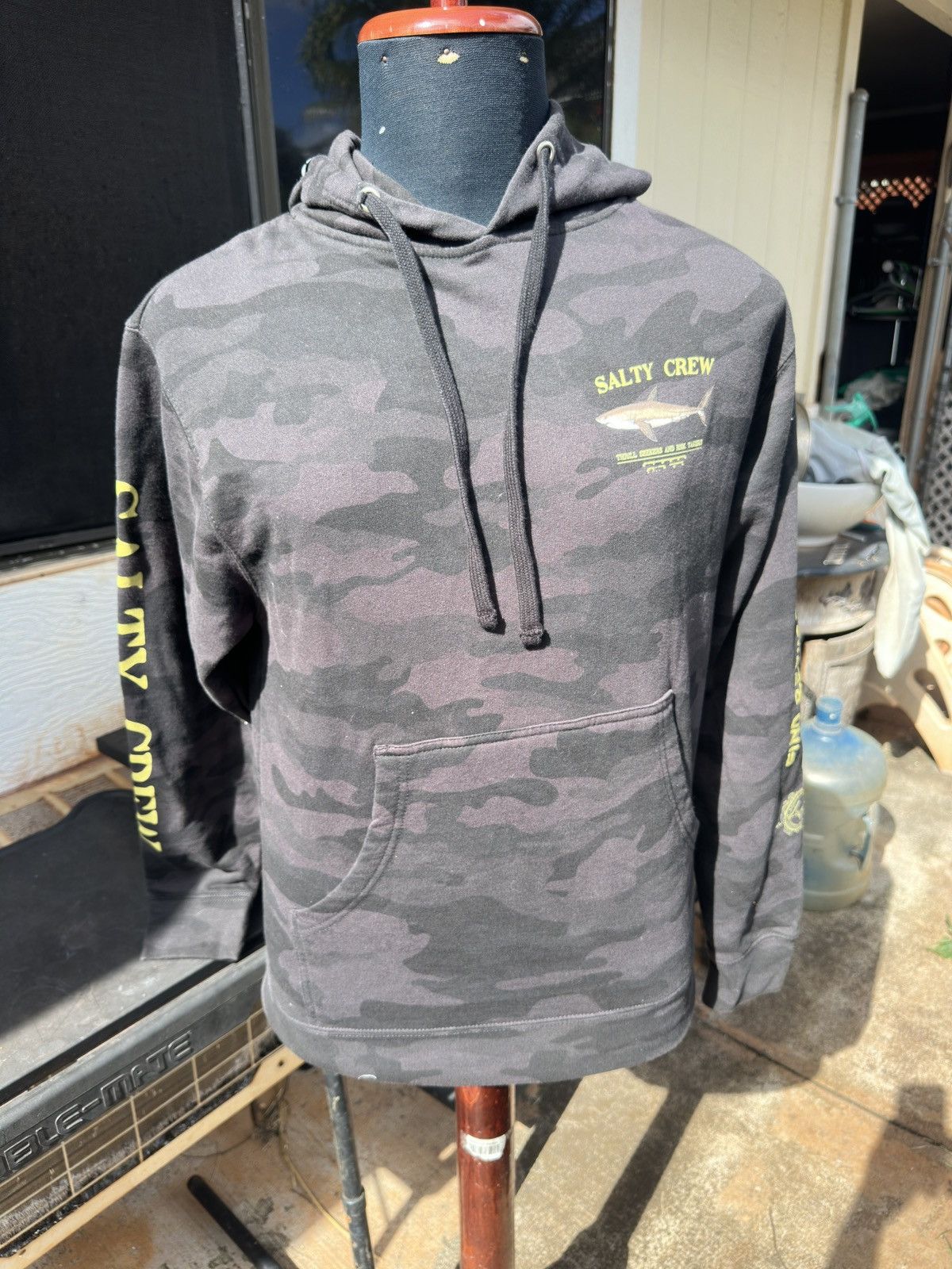 Other Salty Crew Hoodie Men's M Black Hooded Sweatshirt Jacket Size US M / EU 48-50 / 2 - 1 Thumbnail