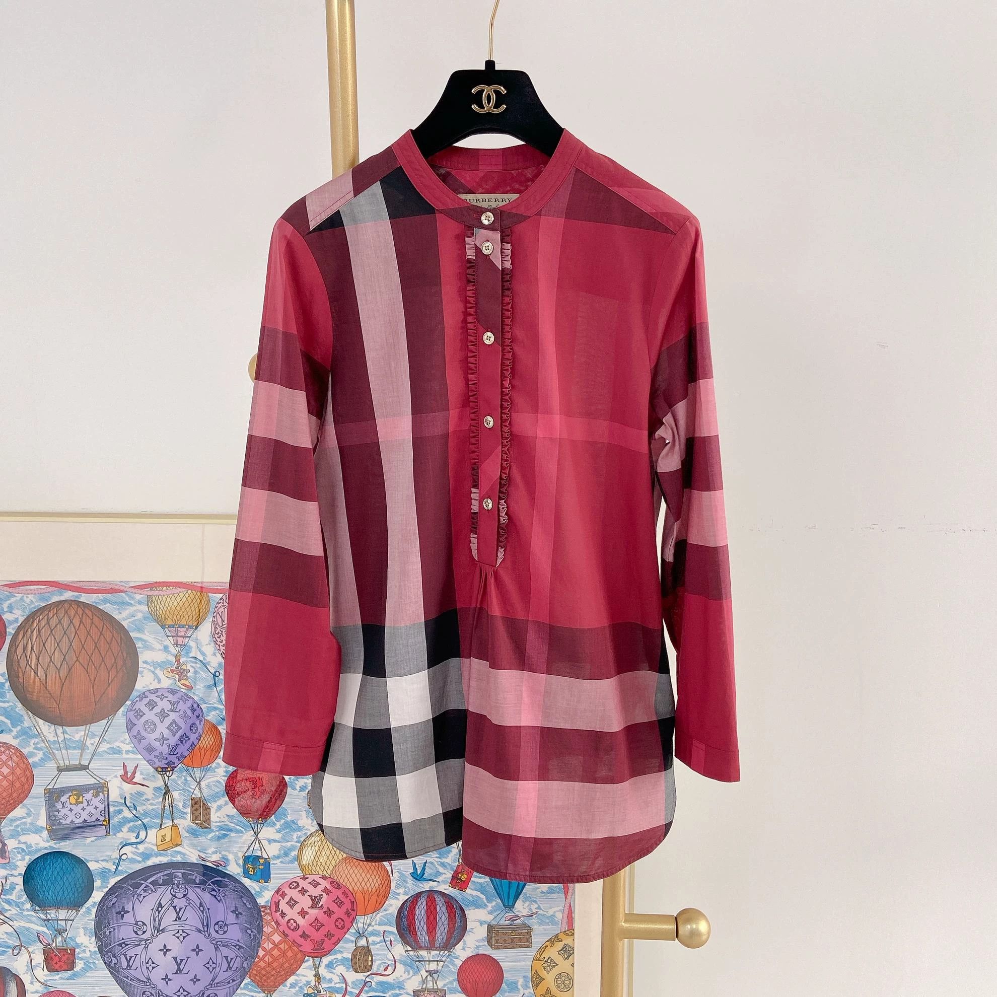 Burberry Burberry color blocked check shirt UK6 8594 Size XS / US 0-2 / IT 36-38 - 1 Thumbnail