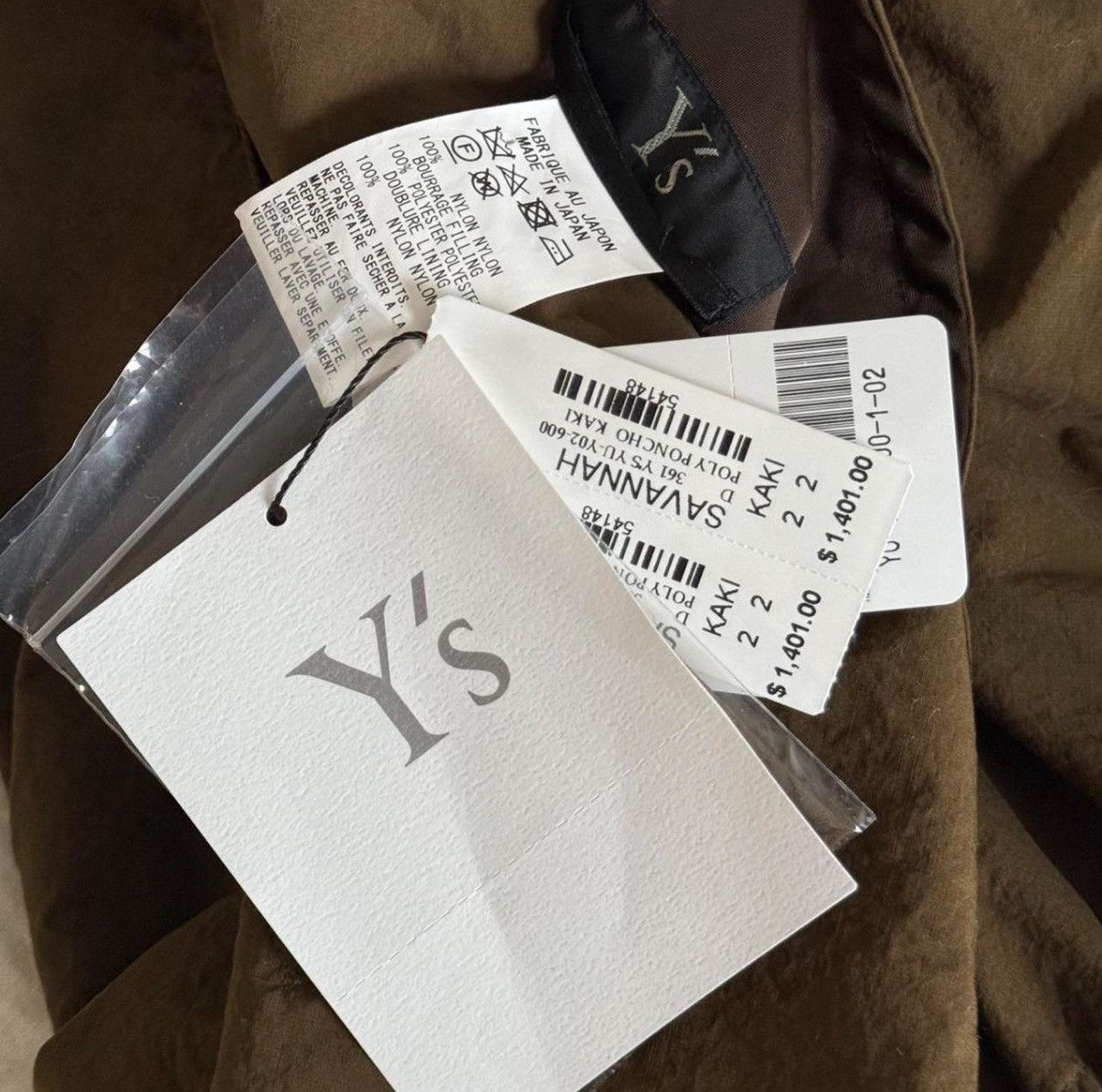 Y's × Yohji Yamamoto Asymmetric Poncho Blouse Size S / US 4 / IT 40 - 6 Thumbnail