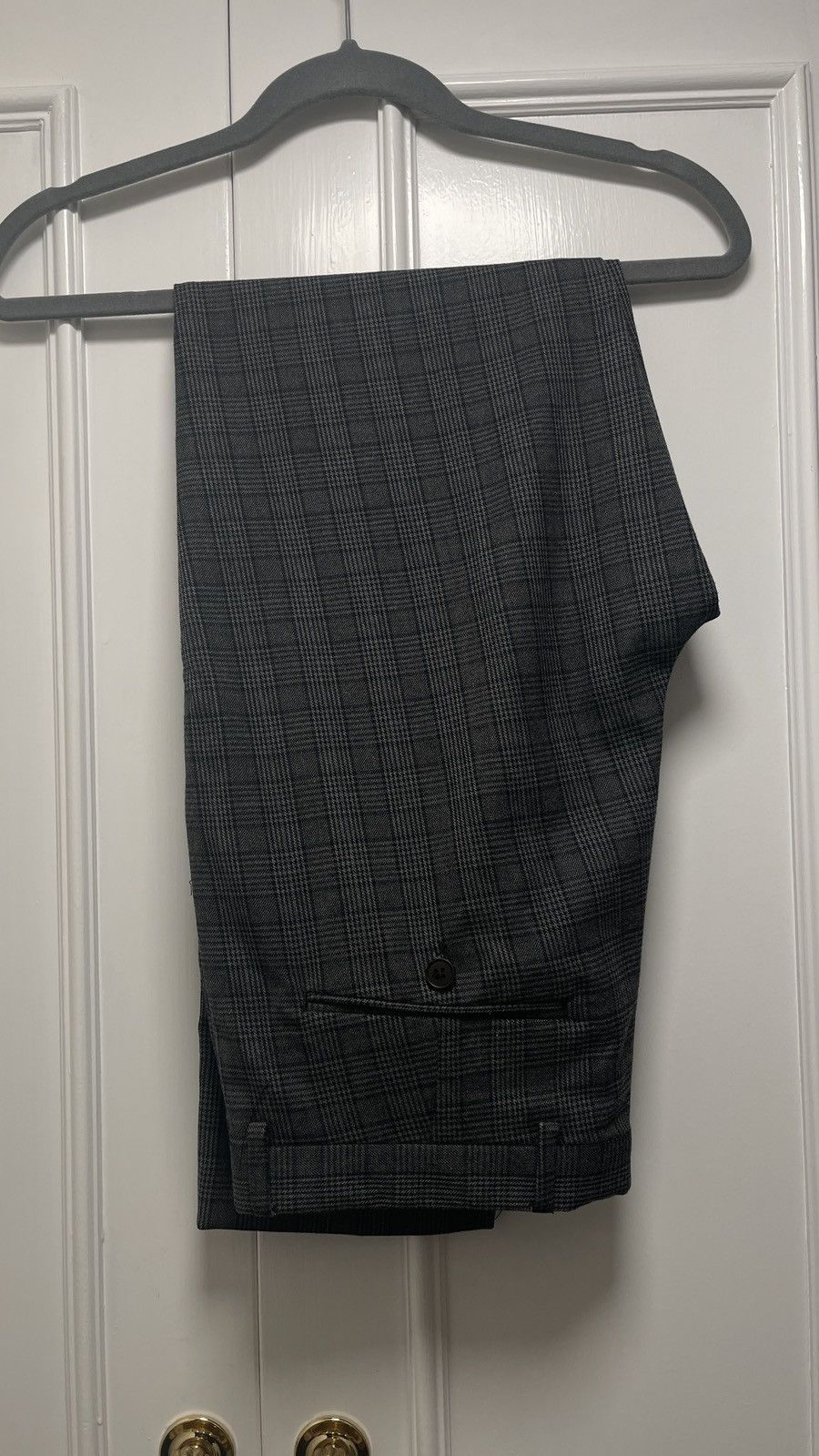 Boohoo Grey plaid suit combo Size 38R - 4 Thumbnail