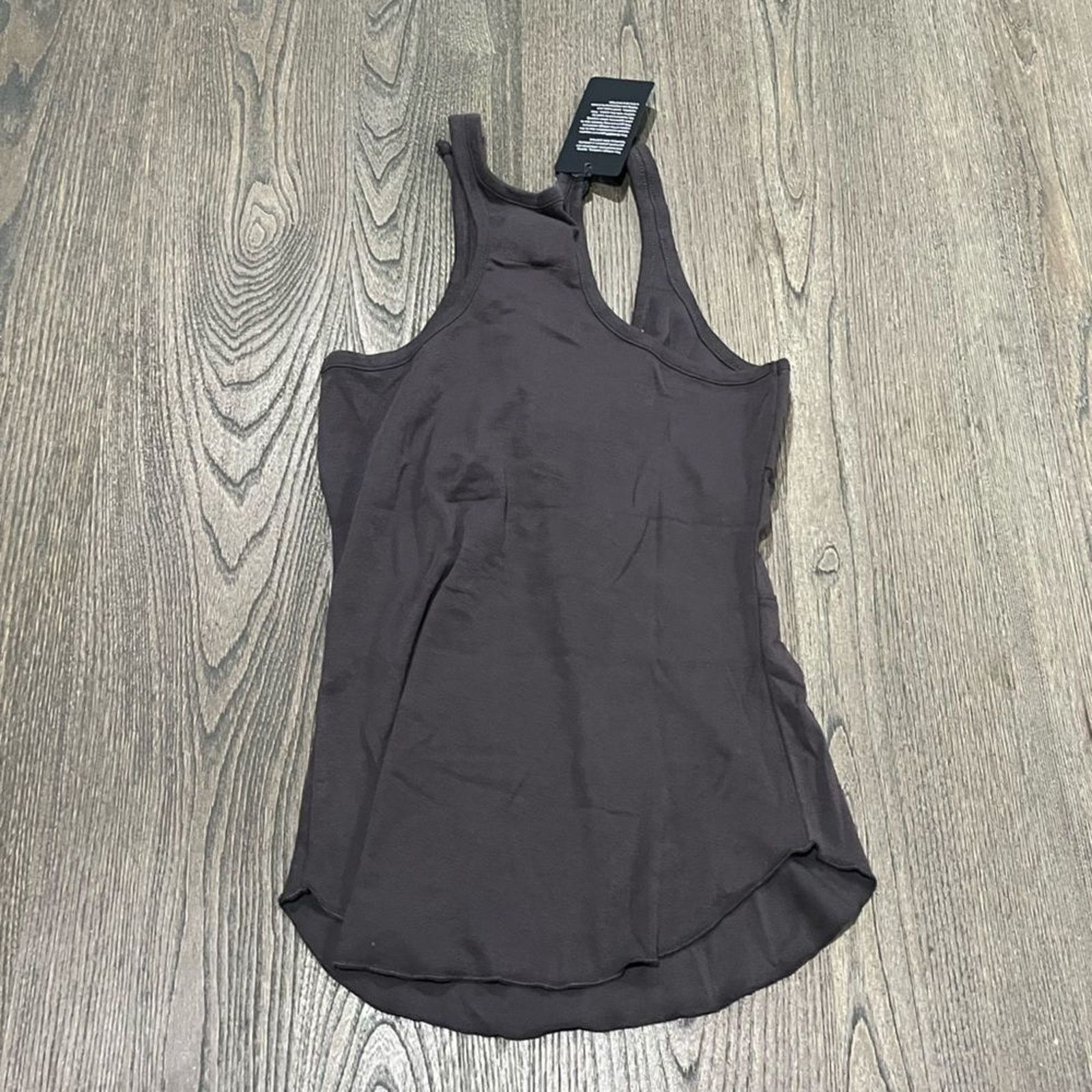 Vintage NWT Chaser Dark Gray Lace Up Bodice Racerback Tank Top Sz M Size M / US 6-8 / IT 42-44 - 4 Thumbnail