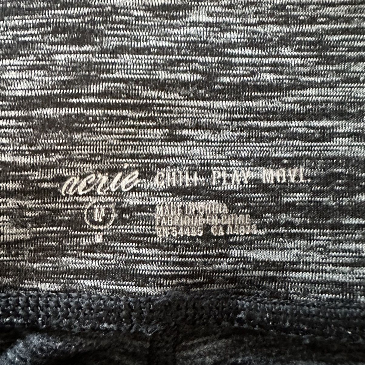 American Eagle Outfitters Aerie Ombré Black & Gray Athletic Leggings Medium Size 30" / US 8 / IT 44 - 7 Thumbnail