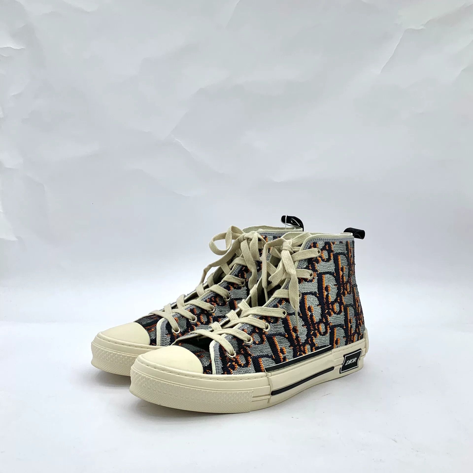 Dior Dior B23 Oblique Logo High-Top Sneakers Size US 11 / EU 44 - 1 Thumbnail