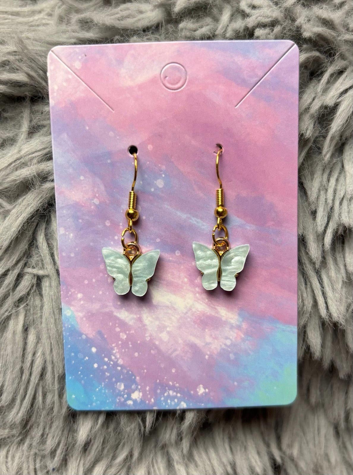 Handmade Handmade earrings butterfly blue marble Size ONE SIZE - 1 Preview