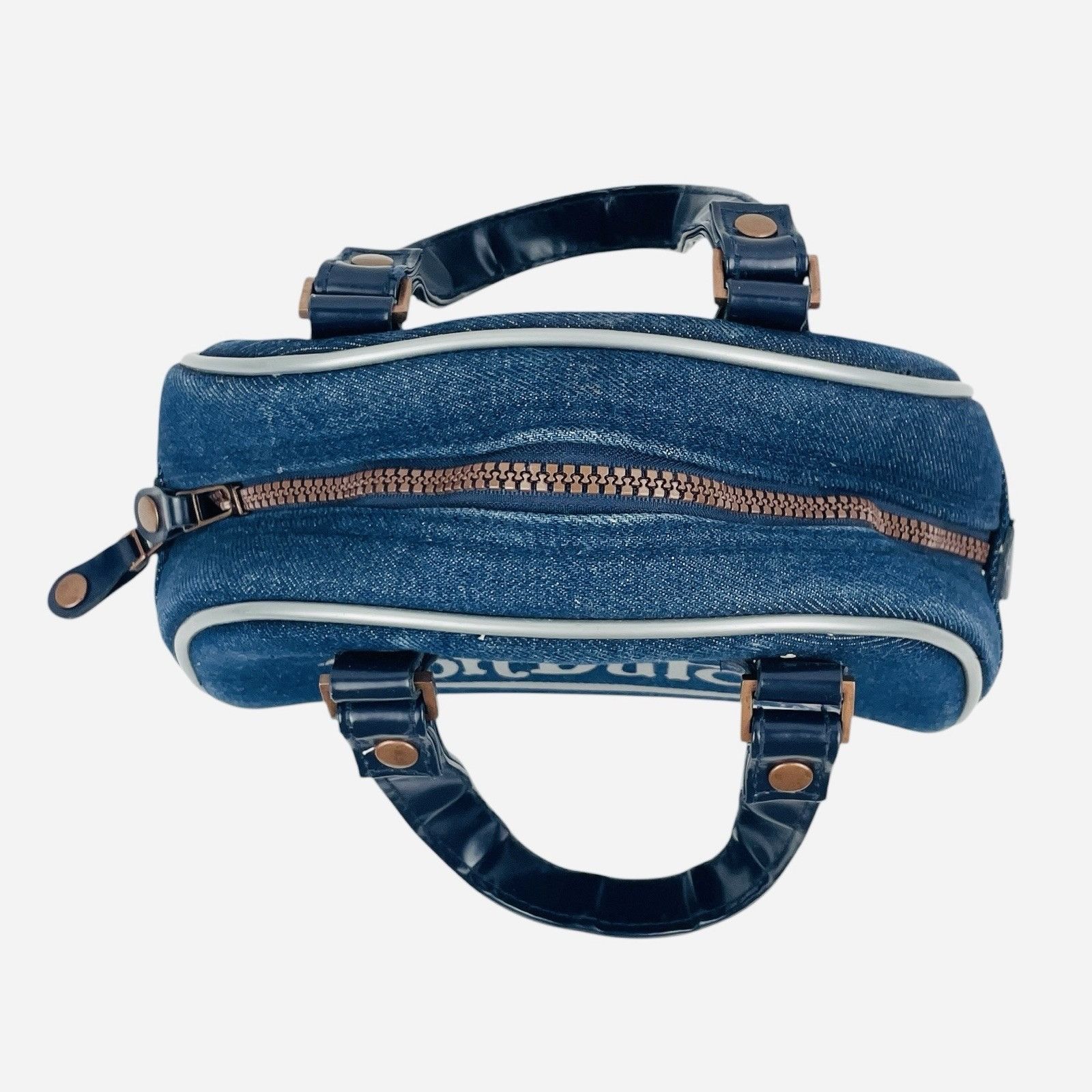Von Dutch RARE Vintage 2000s Von Dutch Denim Mini Bowling Bag Purse Size ONE SIZE - 6 Thumbnail