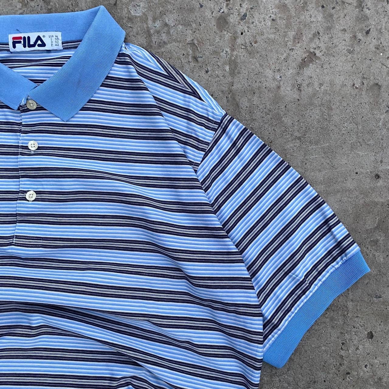 Fila Vintage Fila Polo Striped Size L Y2K 00s USA Basic Fit Tee Size US L / EU 52-54 / 3 - 3 Thumbnail