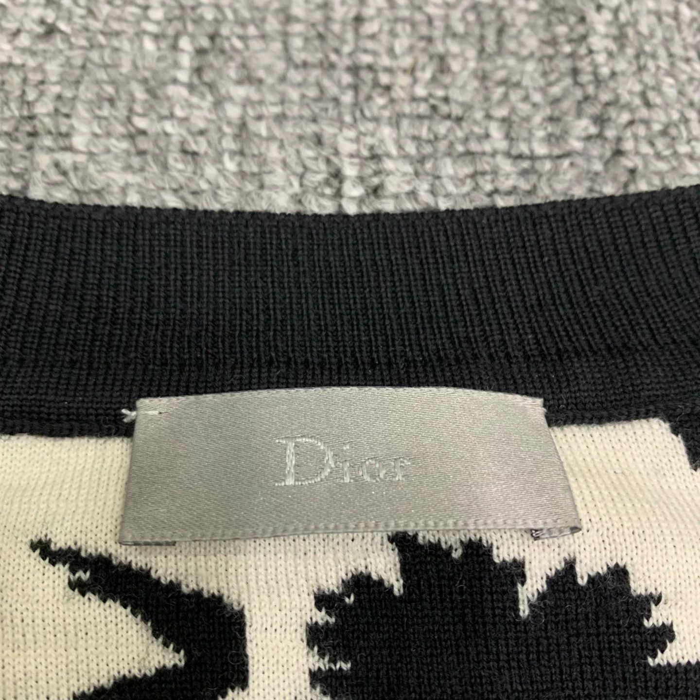 Dior Dior Black Camellia Wool Knit Sweater Size XS / US 0-2 / IT 36-38 - 6 Thumbnail
