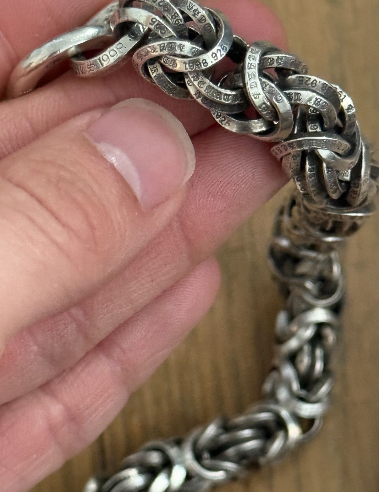 Chrome Hearts Interweave B Chain Wallet Rings Chain w Lobster Clasp Size ONE SIZE - 20 Thumbnail