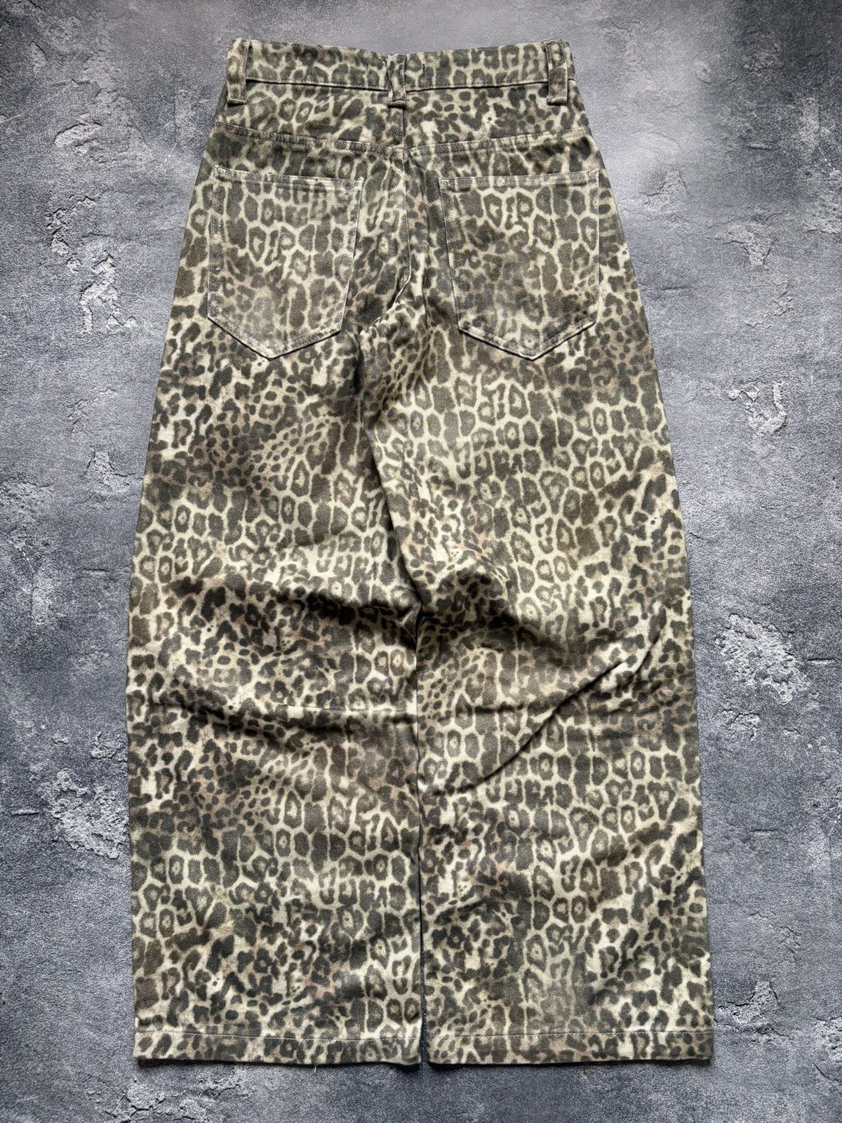 Jaded London Jaded London Y2K Leopard Baggy Denim Pants Cavalli Style Size 26" / US 2 / IT 38 - 3 Thumbnail