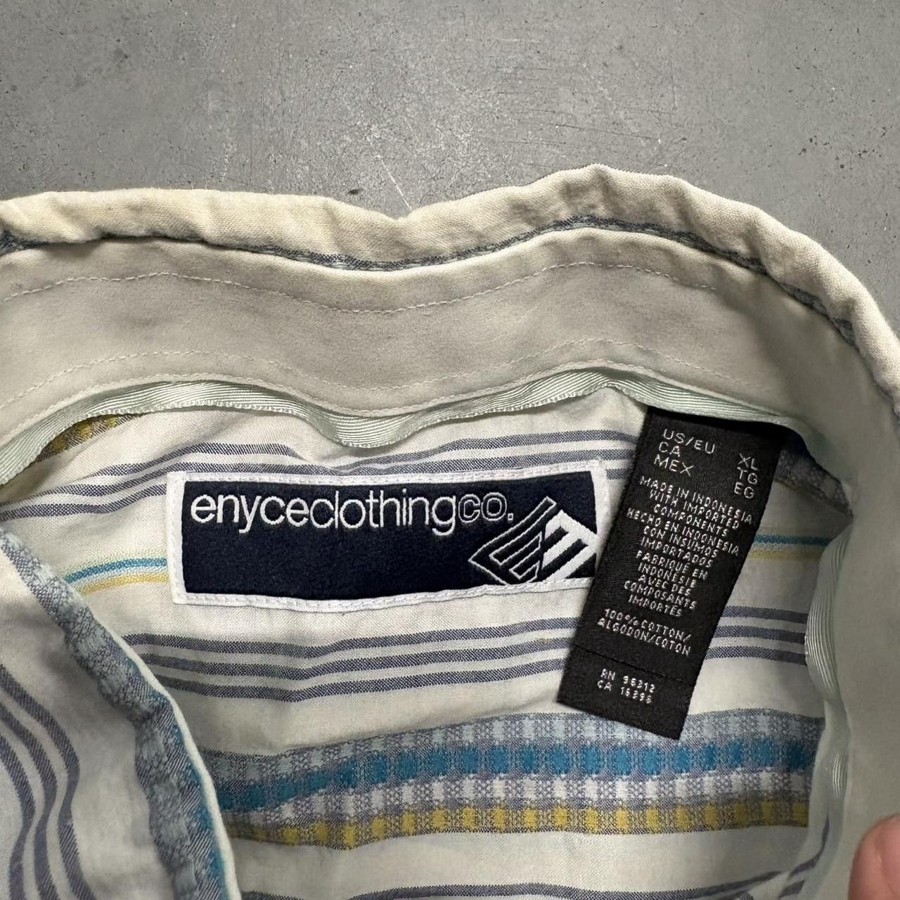 Enyce Crazy Vintage Y2K/2000s Enyce Striped Button Down Shirt! Size US XL / EU 56 / 4 - 3 Thumbnail