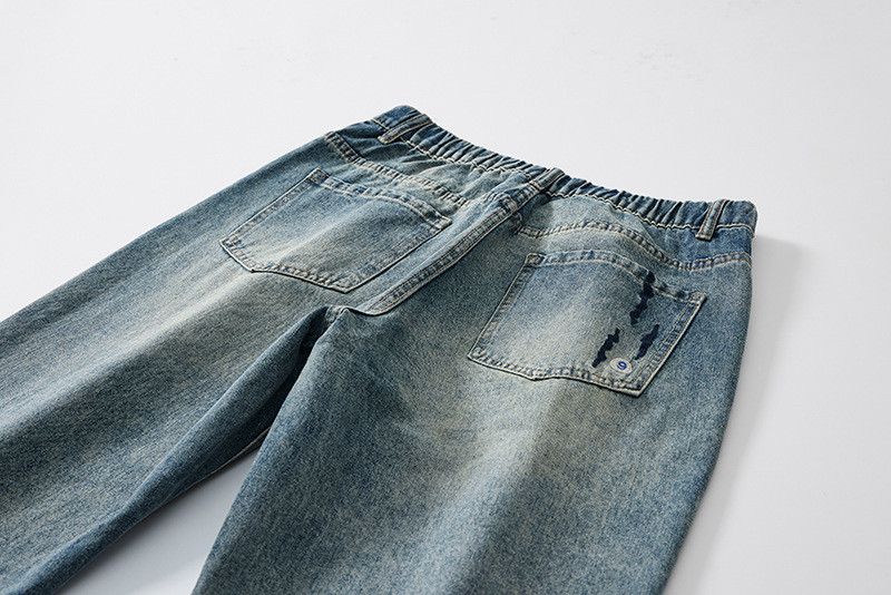 Japanese Brand Men's Classic American-Style Drawstring Denim Jeans Size US 32 / EU 48 - 5 Thumbnail