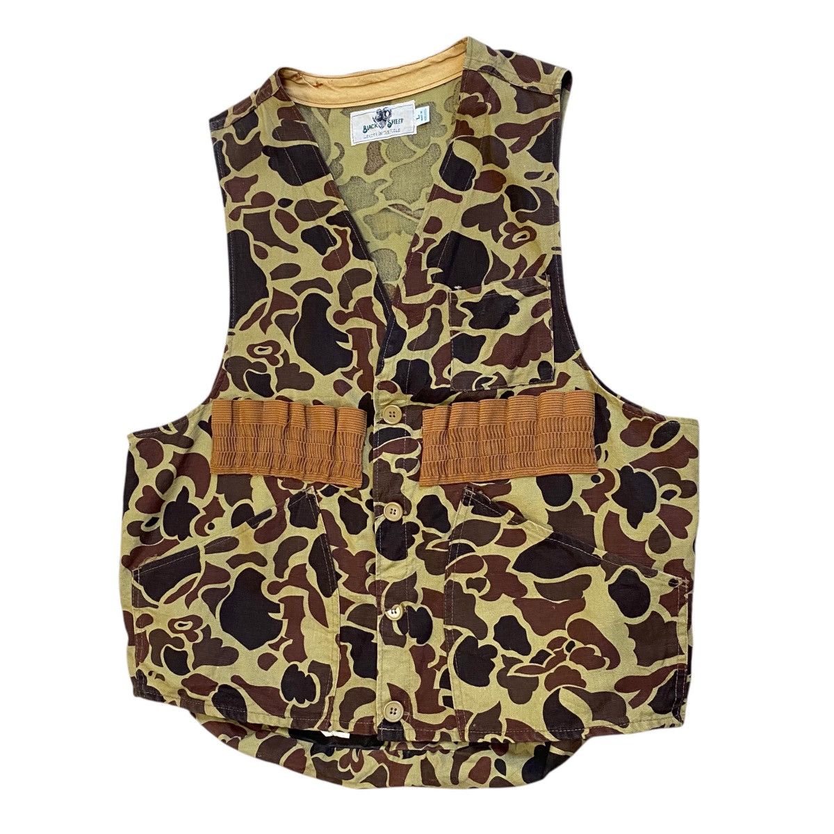 Buzz Rickson's × Japanese Brand 💥 VTG DUCK CAMOUFLAGE TACTICAL HUNTING VEST Size US L / EU 52-54 / 3 - 2 Thumbnail