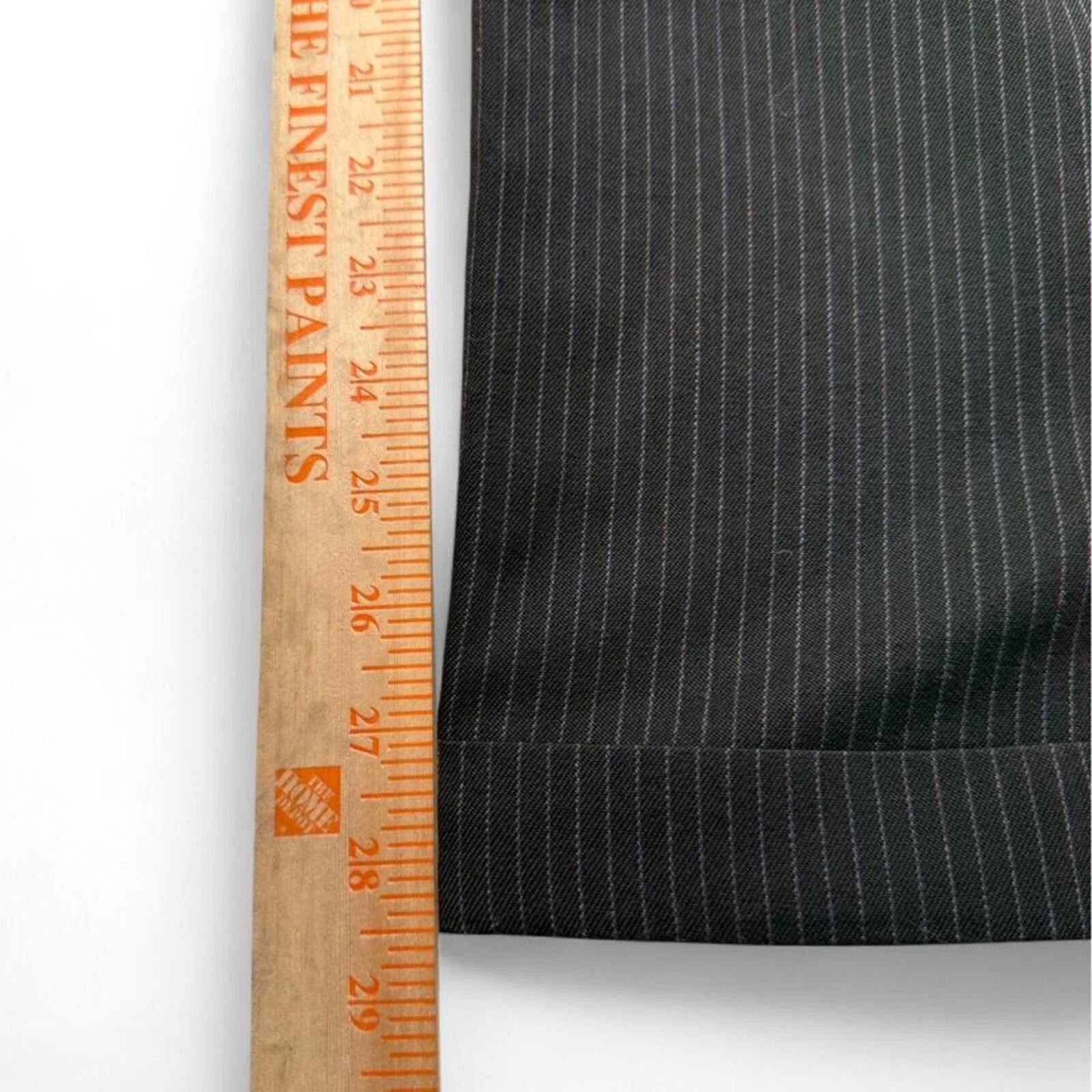Other VTG 90s Rampage black pinstripe pleated trousers talon zip Size 28" / US 6 / IT 42 - 7 Thumbnail