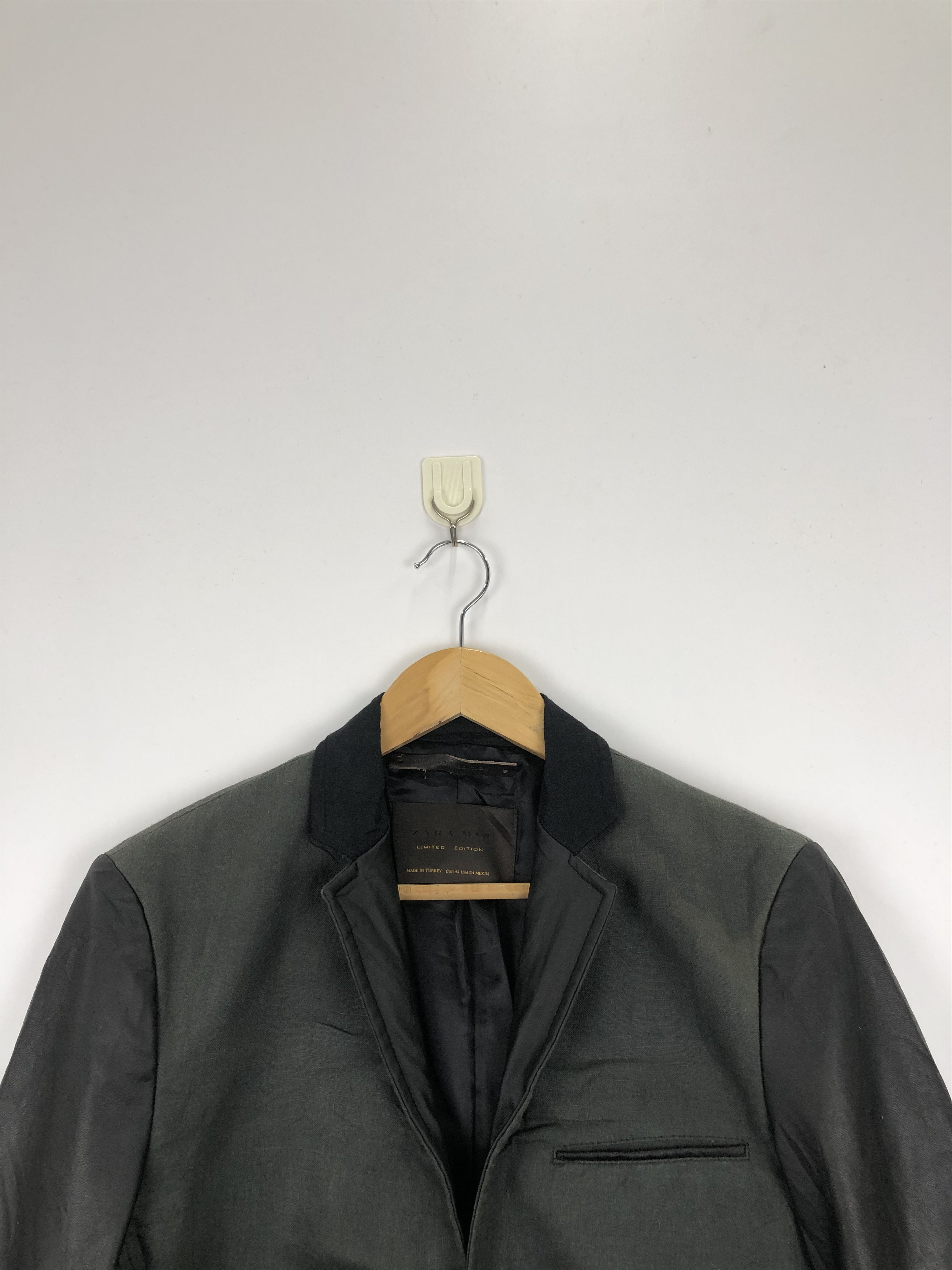 Zara Vintage Zara Limited Edition Leather Sleeve Jacket V0384 Size US M / EU 48-50 / 2 - 2 Thumbnail
