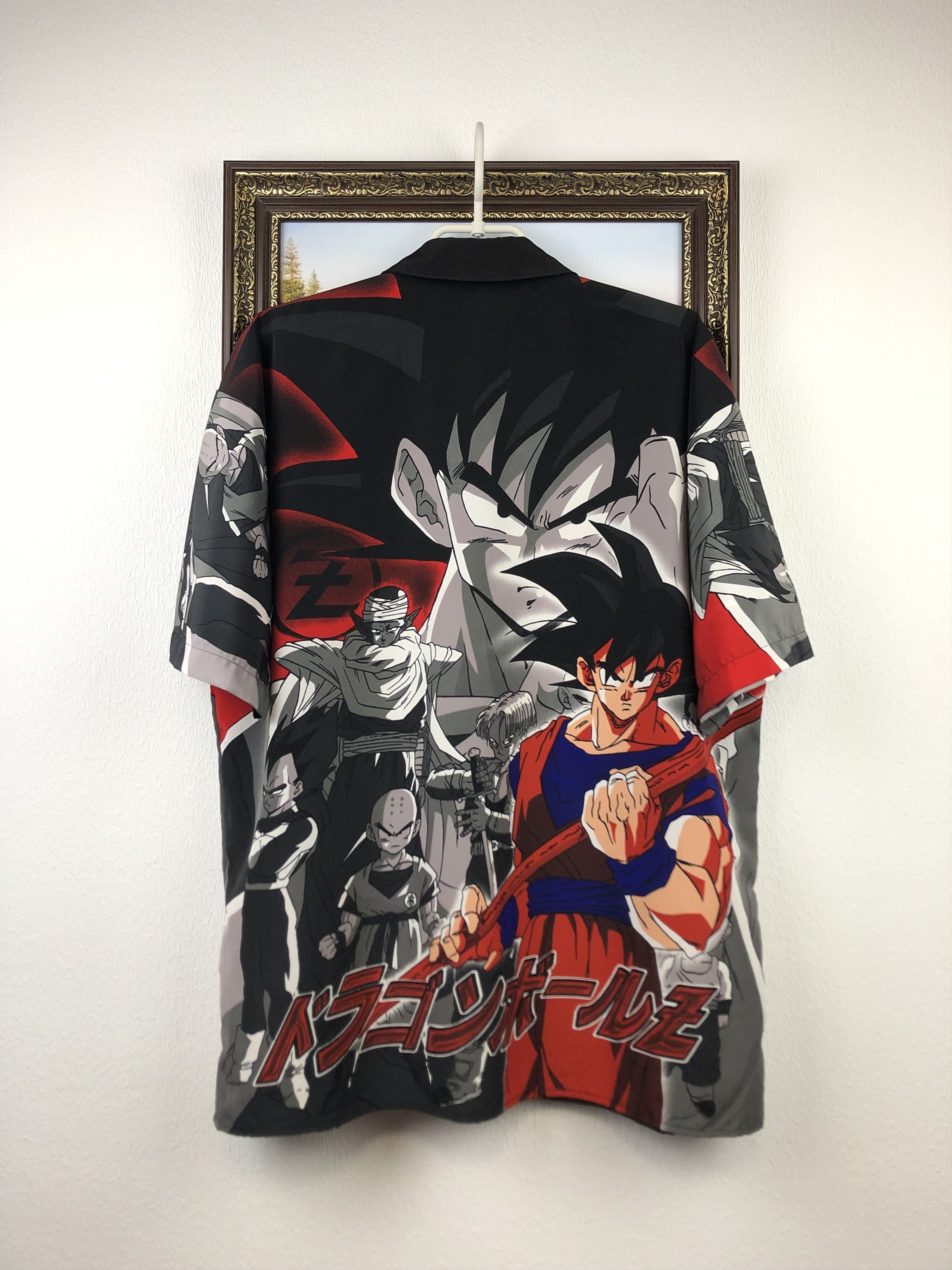 Anime Vintage Dragon Ball Z GOKU GT Shirt AOP Anime 2001 All Over Size US L / EU 52-54 / 3 - 13 Thumbnail