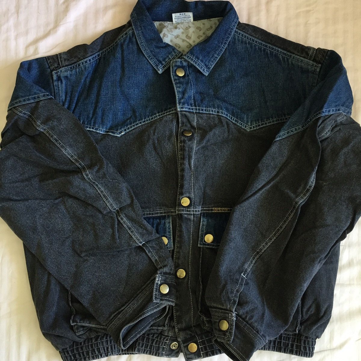 Beams Plus 🇯🇵 Beams x OrSlow Denim Bomber 2-Yr Vintage wash Size US S / EU 44-46 / 1 - 1 Thumbnail