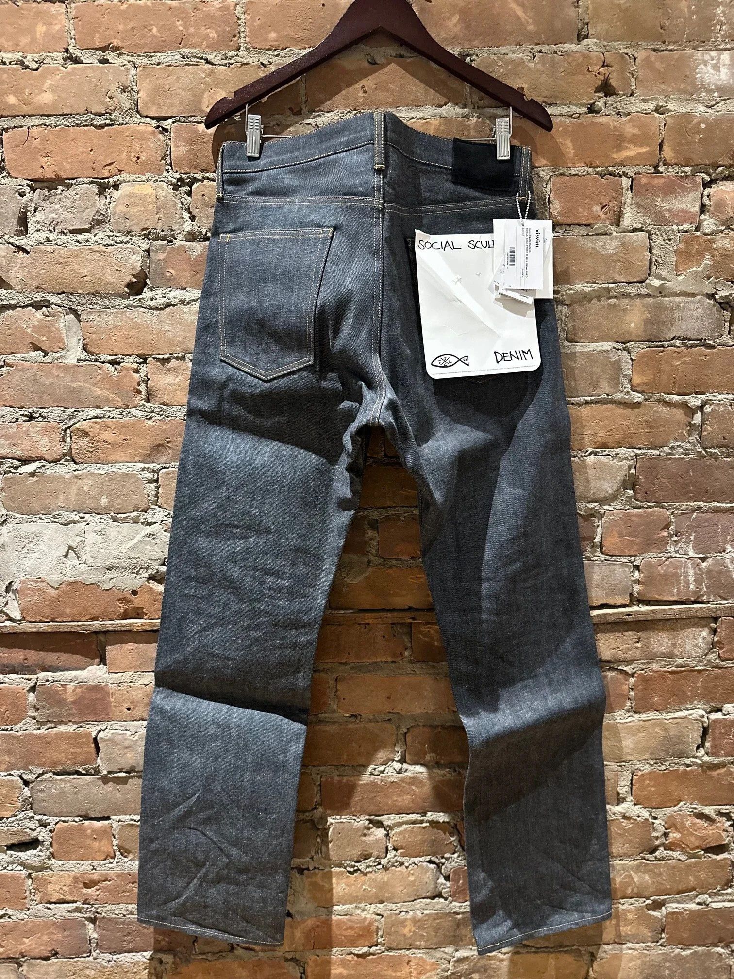 Visvim Visvim Social Sculpture Denim 01 RAW (Unwashed) — W34 x L30 Size US 34 / EU 50 - 2 Thumbnail