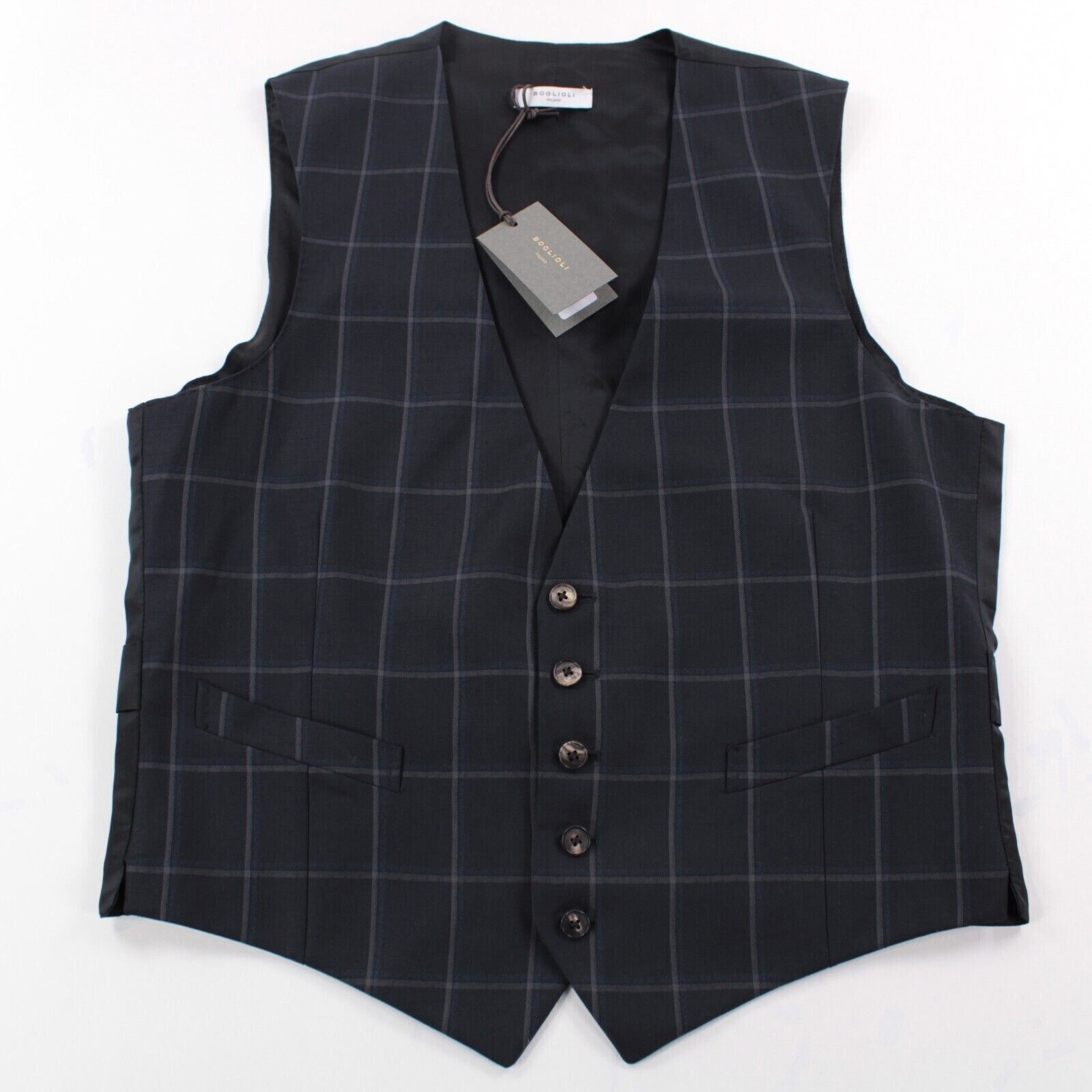 Boglioli Boglioli NWT 100% Wool Sforza Vest/Waistcoat Size 48R US 38R Size 34R - 1 Thumbnail