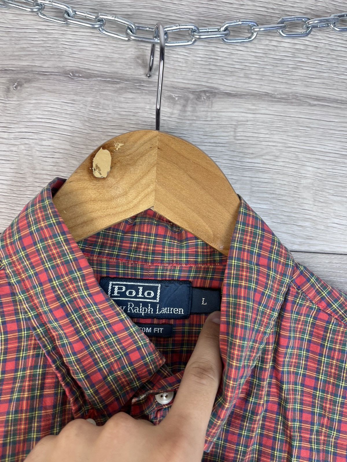 Vintage Men’s Plaid button down shirt Polo Ralph Lauren size L Size US L / EU 52-54 / 3 - 5 Thumbnail