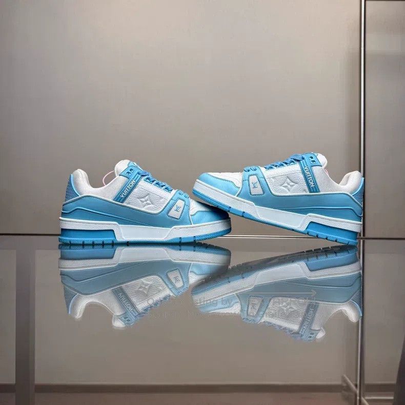 Louis Vuitton Louis Vuitton Trainer New Sky Blue shoes Size US 5 / EU 37 - 6 Thumbnail