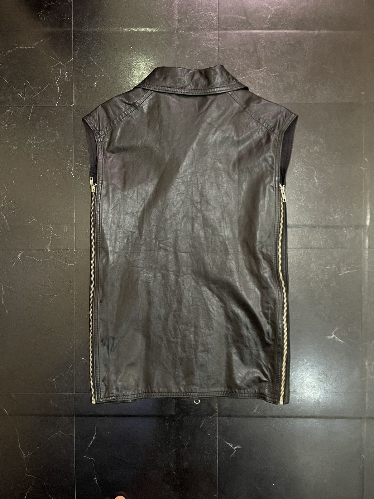 ANN DEMEULEMEESTER leather vest silver Ann Demeulemeester Leather