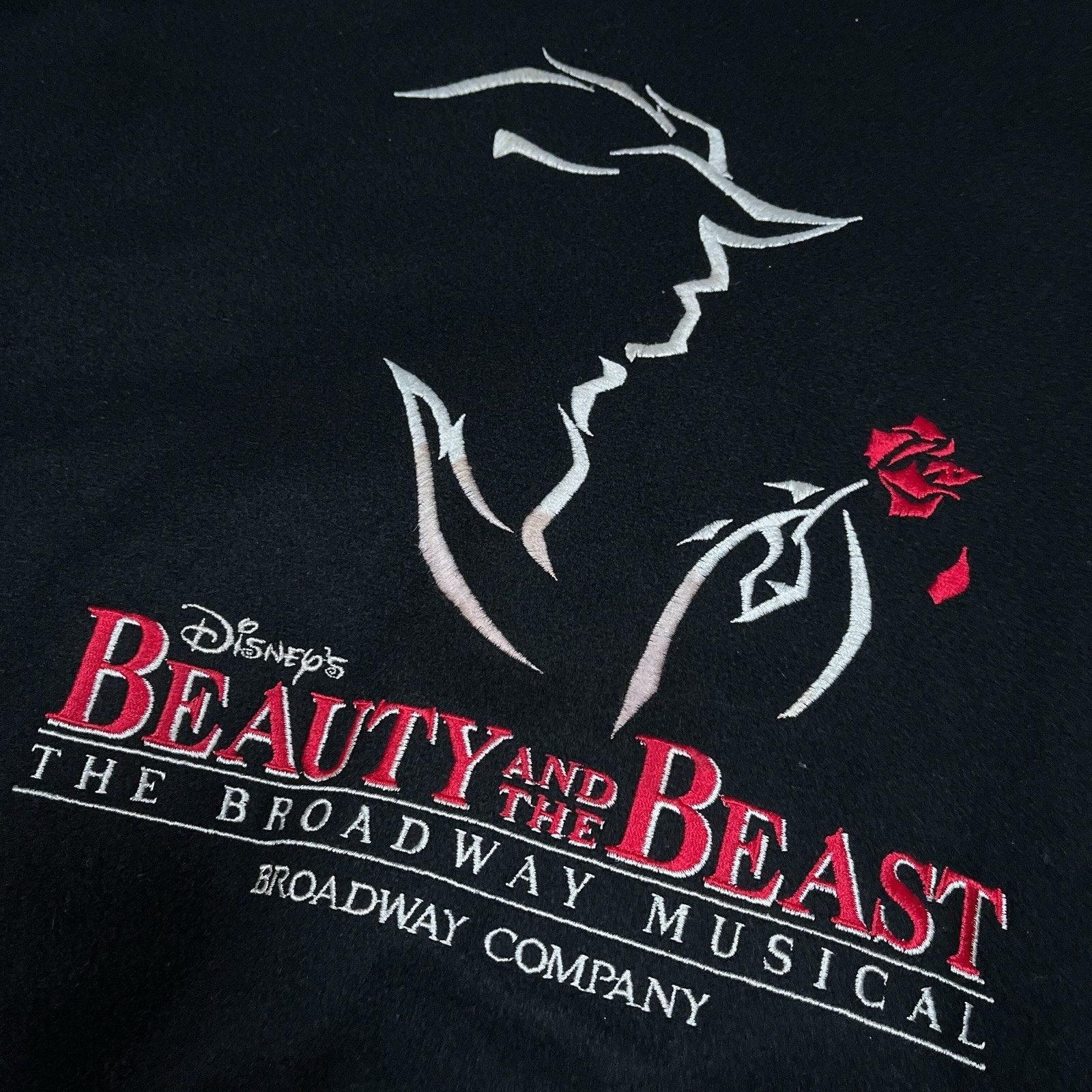 Vintage VTG 90s Disney Beauty & The Beast Varsity Crew Jacket Large Size US L / EU 52-54 / 3 - 6 Thumbnail