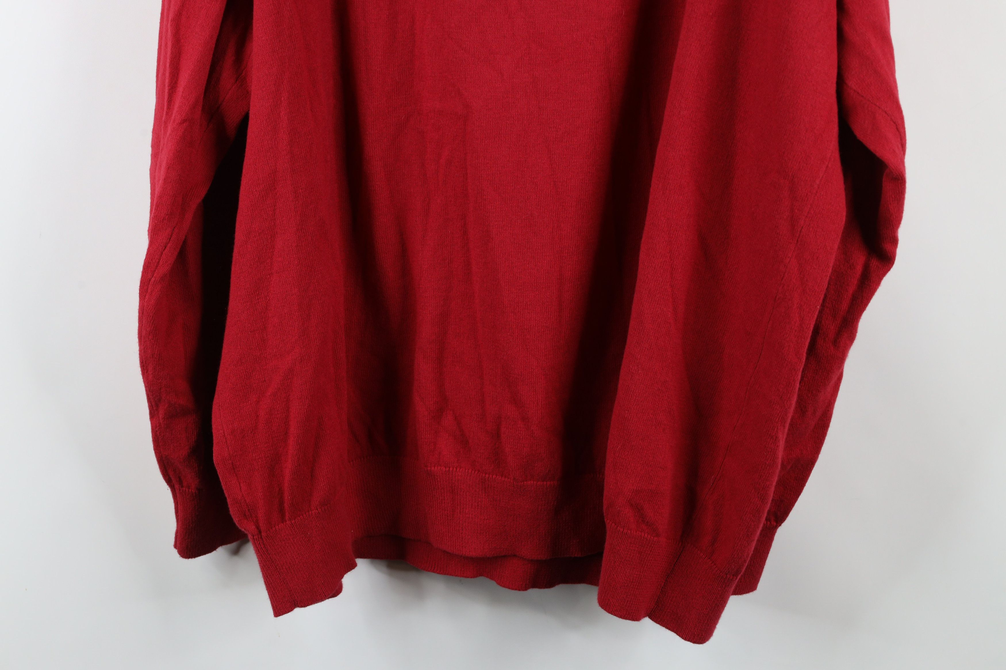 L.L. Bean × Vintage Vintage LL Bean Cashmere Blend Half Zip Pullover Sweater Red Size US XXL / EU 58 / 5 - 9 Thumbnail