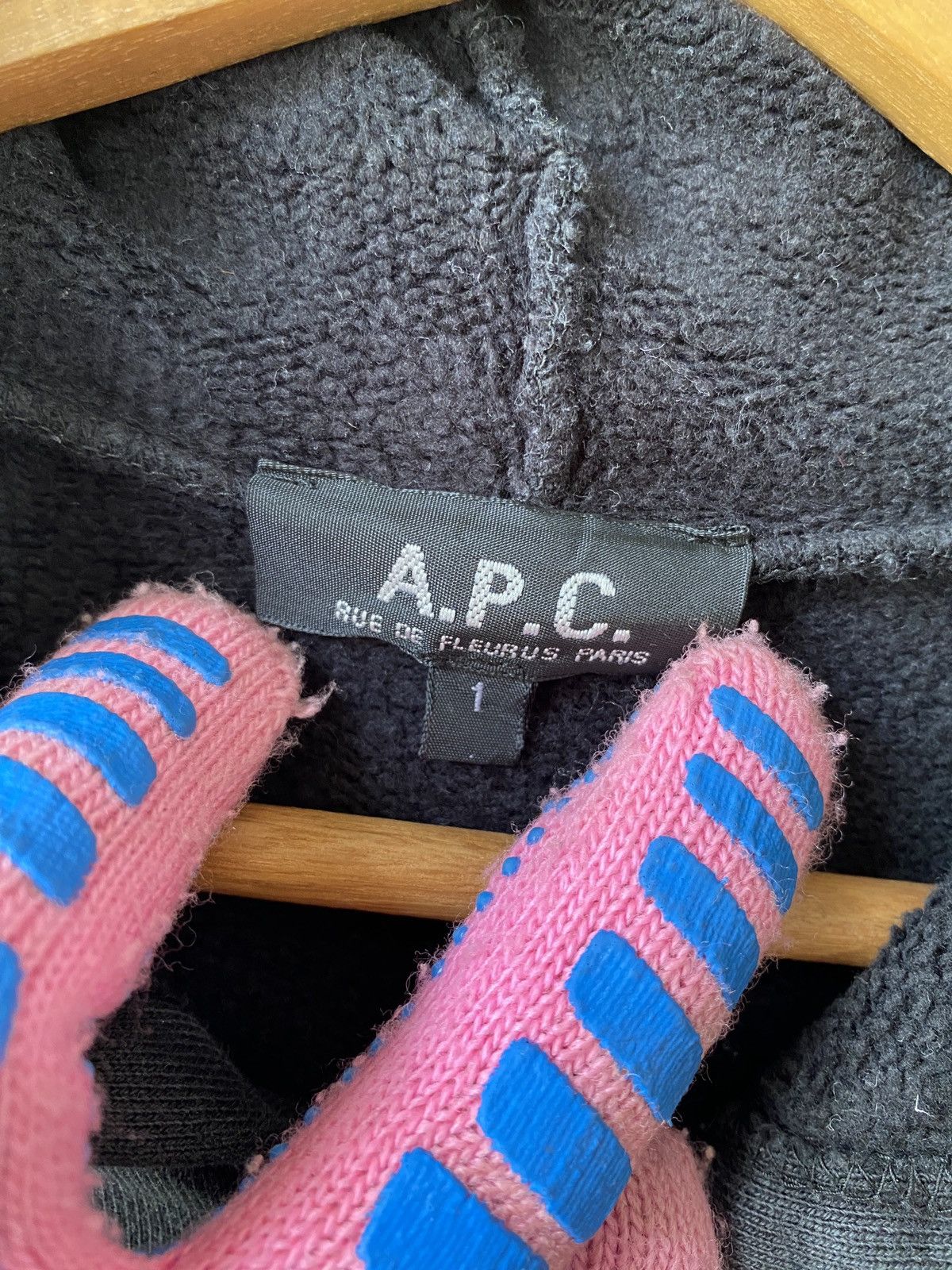A.P.C. × Japanese Brand 1990s - A.P.C Black Zipper Hoodie Size US M / EU 48-50 / 2 - 13 Thumbnail