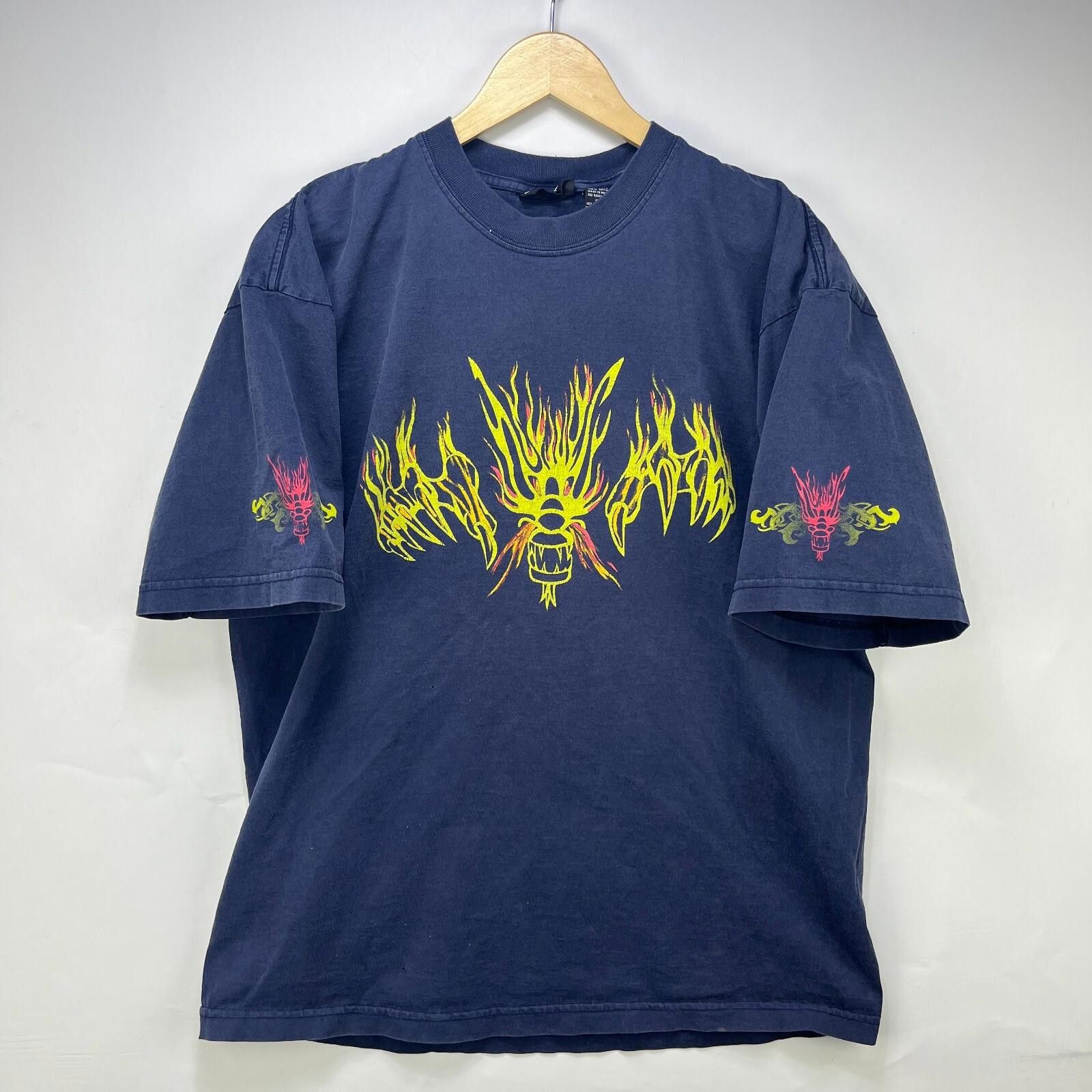 Other Vintage No Boundaries Dragon Flames Skater JNCO Shirt Large Size US L / EU 52-54 / 3 - 1 Thumbnail