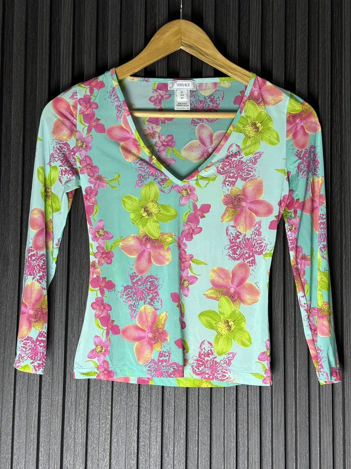 Versace Versace floral womens tops Size S / US 4 / IT 40 - 1 Thumbnail