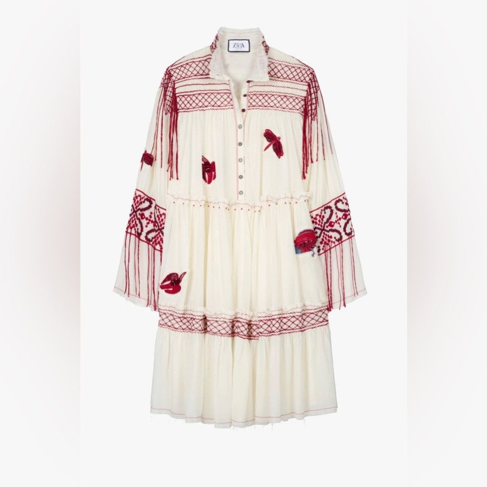 Zara Zara Atelier Embroidered Dress Limited Edition Size XS-S - Size XS / US 0-2 / IT 36-38 - 6 Thumbnail