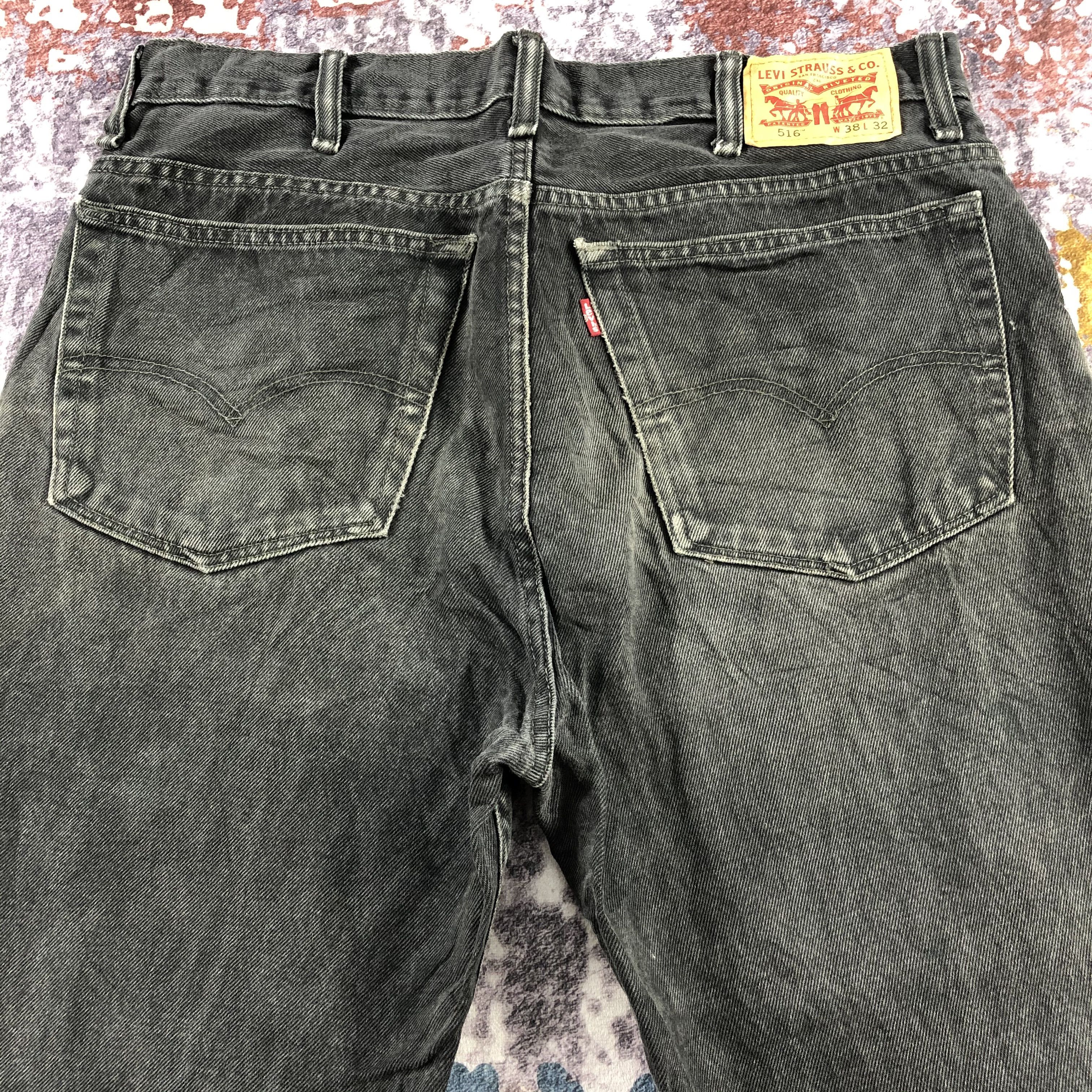 Levi's × Vintage Vintage Faded Black Levis 516 Jeans-JM2956 Size US 36 / EU 52 - 4 Thumbnail