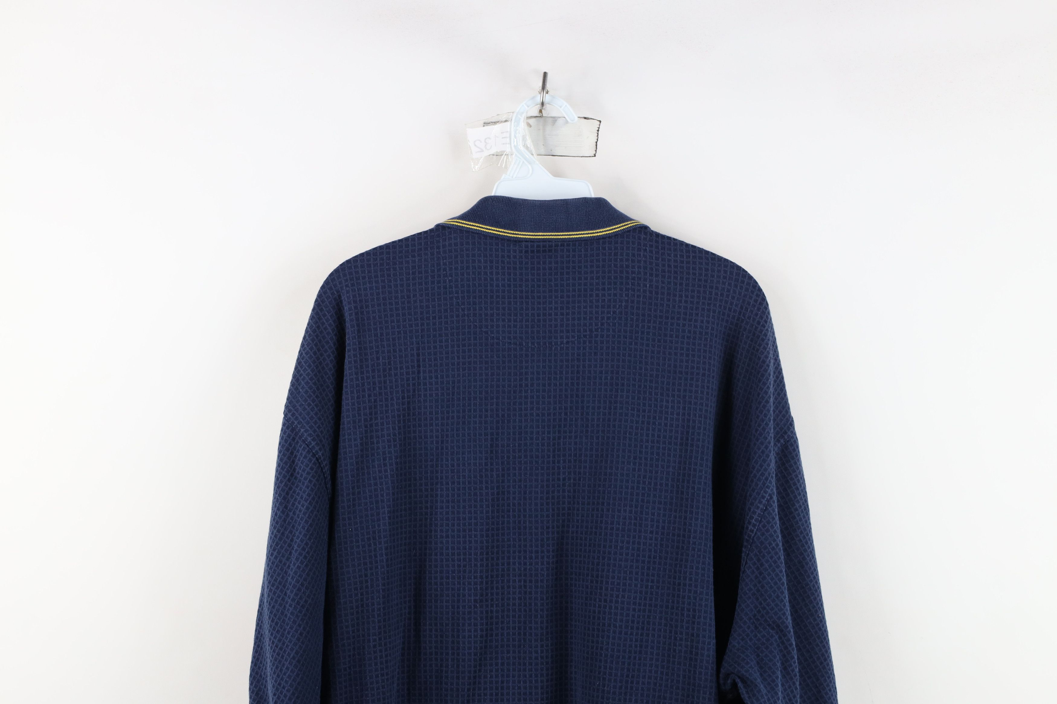 Nike Vintage Nike Mini Swoosh University of Michigan Thermal Polo Size US XXL / EU 58 / 5 - 13 Thumbnail