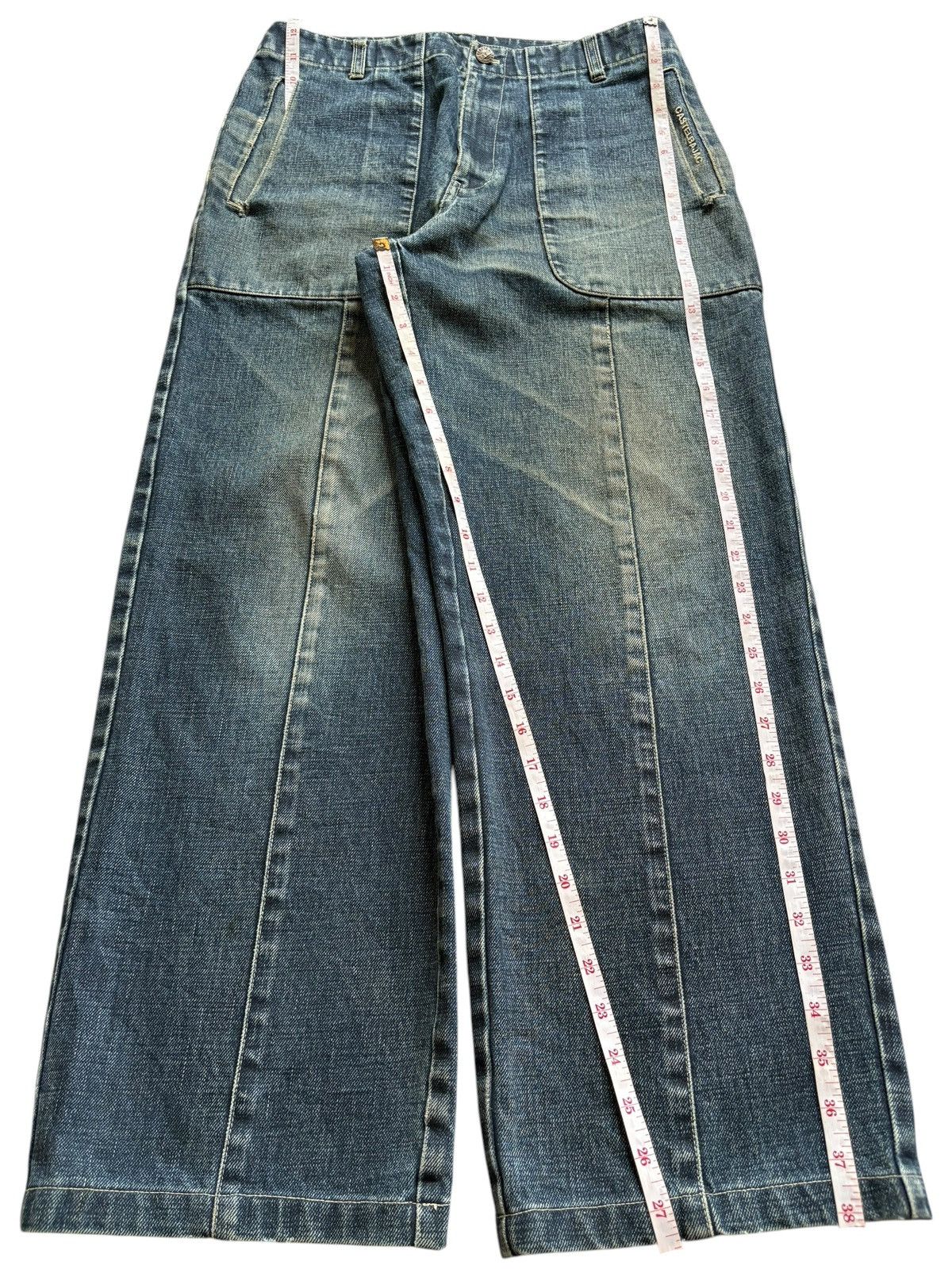 Jean Charles De Castelbajac Vintage Castelbajac Mud Wash Distress Baggy Jeans Size US 30 / EU 46 - 13 Thumbnail