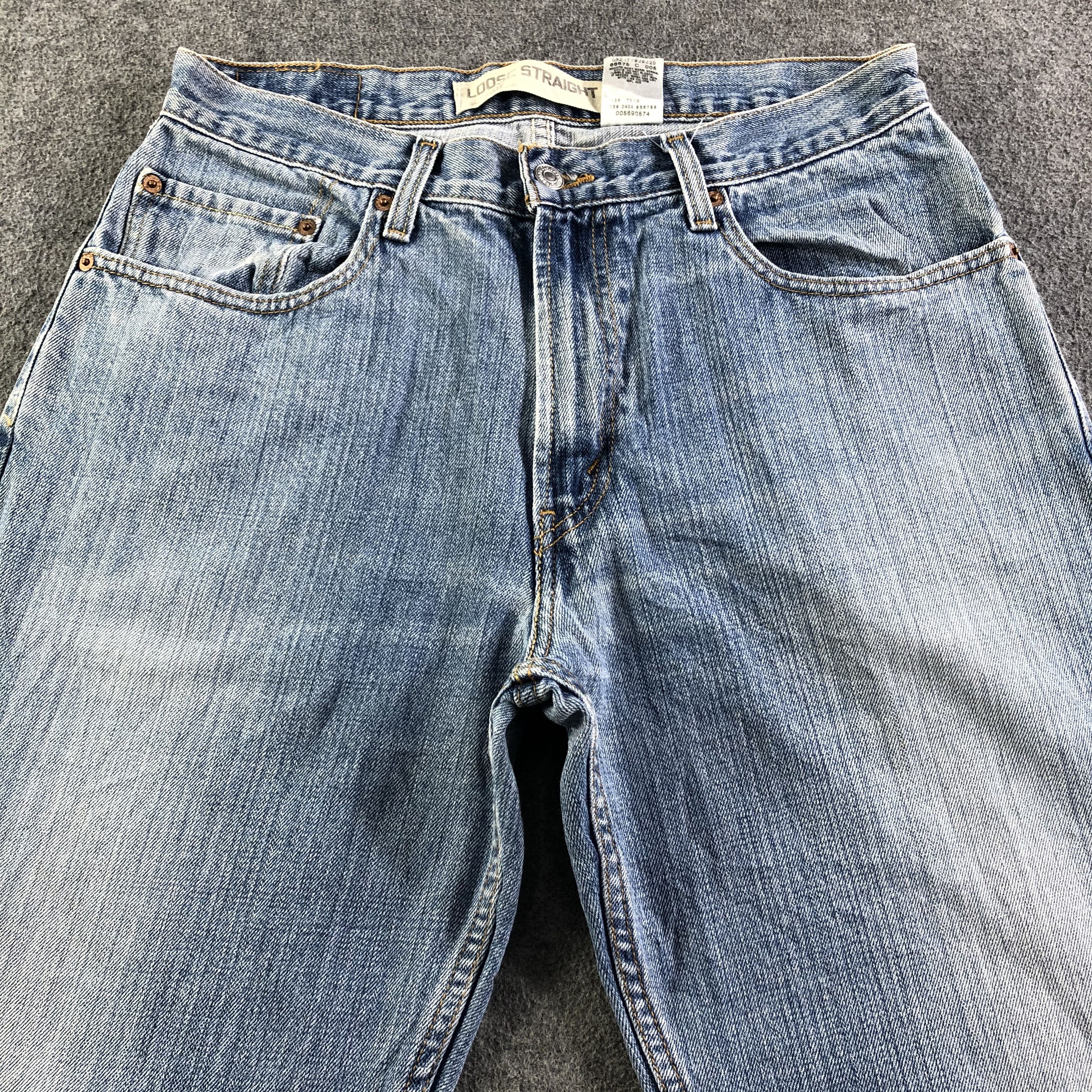 Levi's Vintage Blue Wash Levis 569 Jeans-J3395 Size US 33 - 3 Thumbnail