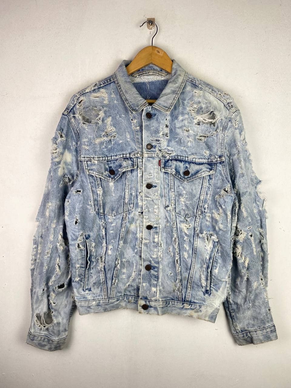 Levi's vintage levis denim jacket distressed very nice design Size US L / EU 52-54 / 3 - 1 Thumbnail