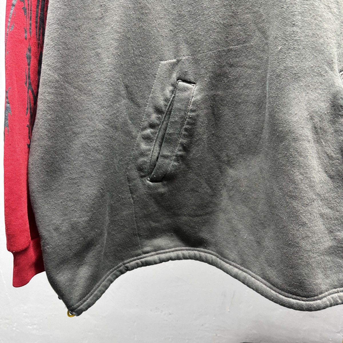 Vintage Y2K Thrashed Faded Dragon Flame Hoodie JNCO Skater Grunge Size US XL / EU 56 / 4 - 3 Thumbnail