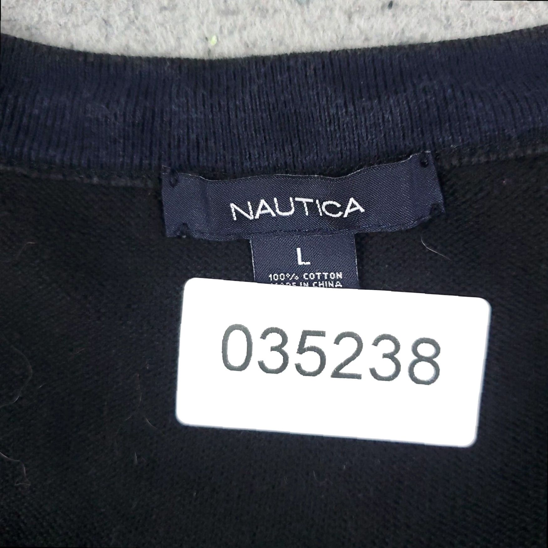 Nautica Nautica Pullover Sweater Women's Large Black Crew Neck Long Sleeve Size L / US 10 / IT 46 - 8 Thumbnail