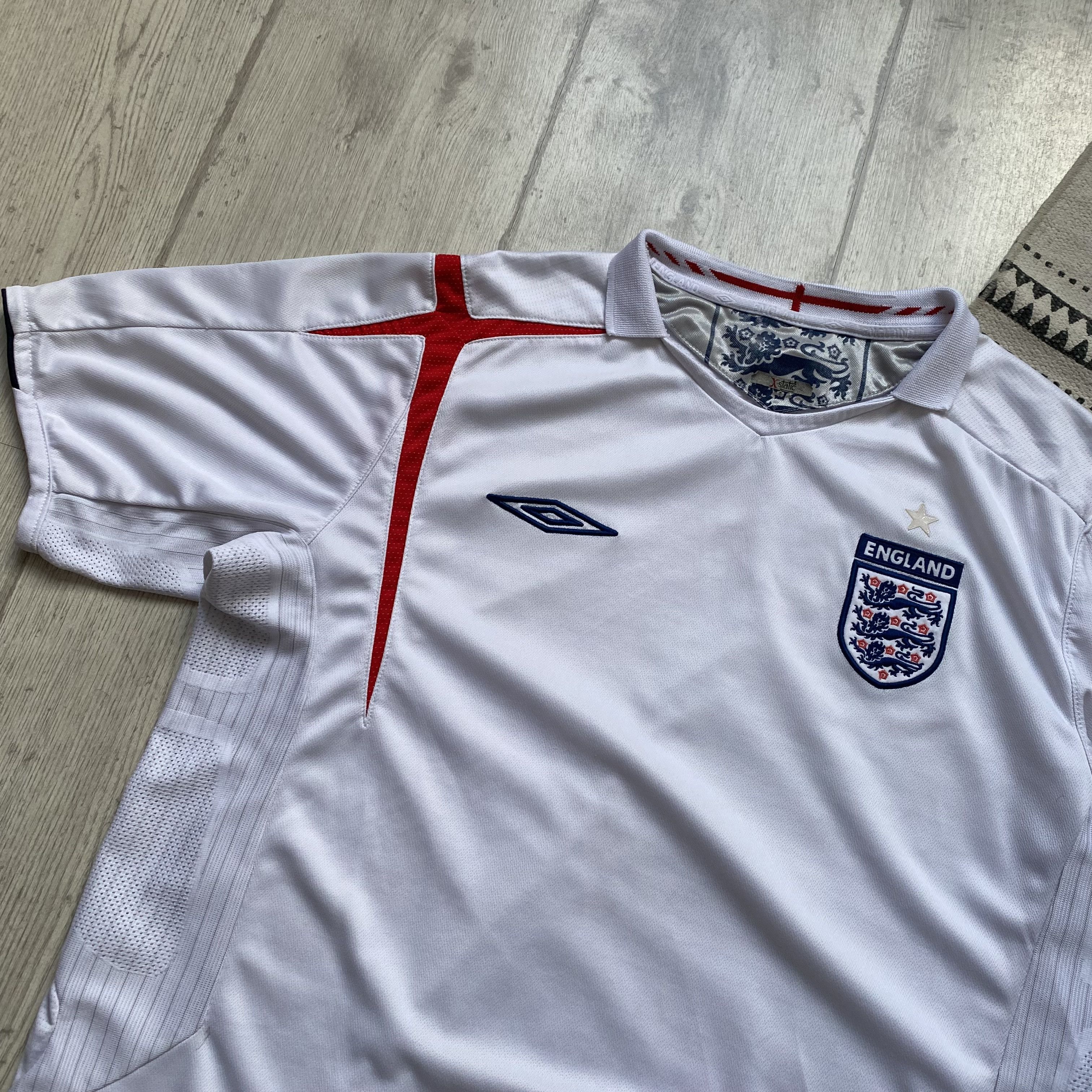 Umbro ⚽️ Vintage 05s Drill England Soccer jersey Blockore football Size US L / EU 52-54 / 3 - 5 Thumbnail