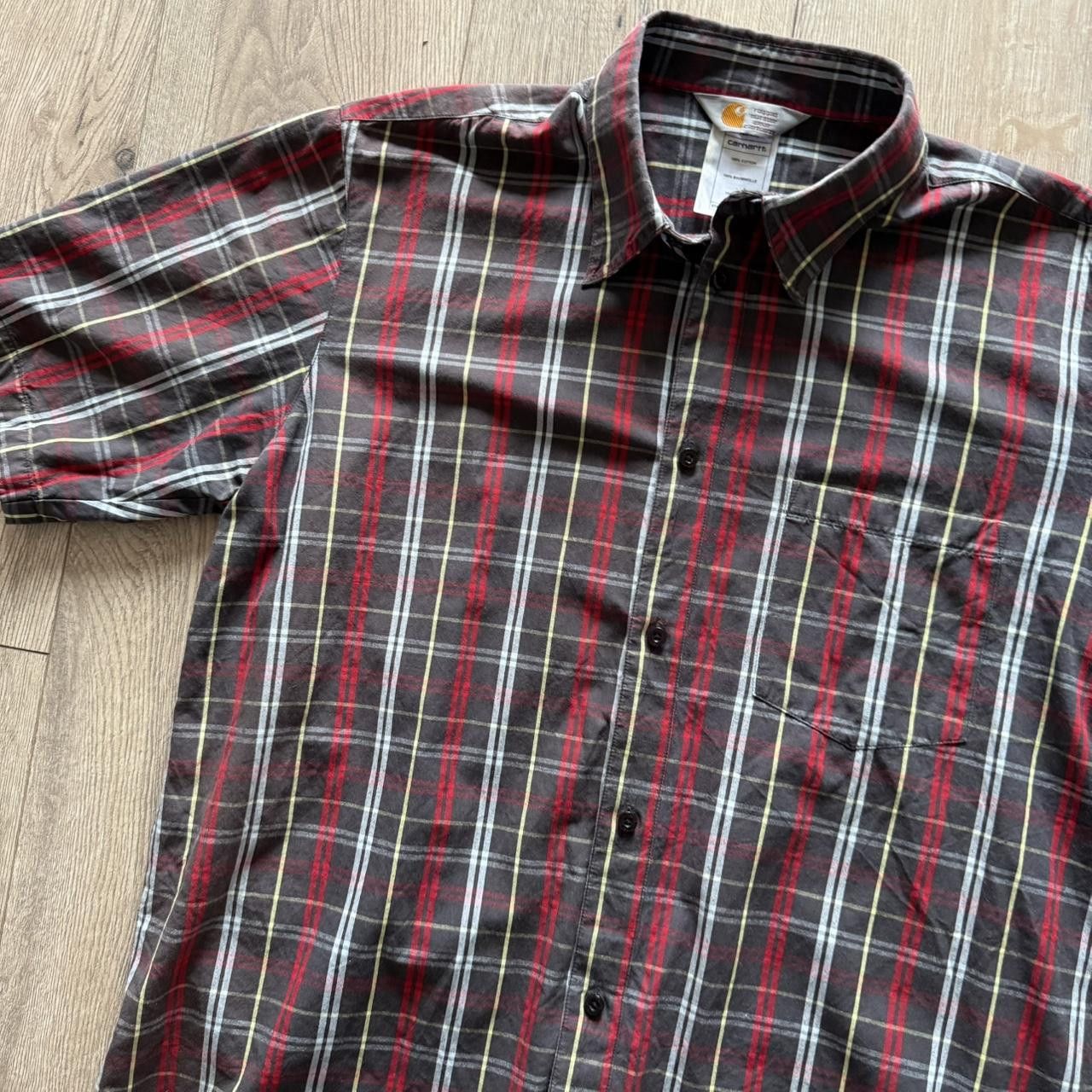 Carhartt Carhartt Logo Button Up Shirt Checkered WIP Size US L / EU 52-54 / 3 - 4 Thumbnail
