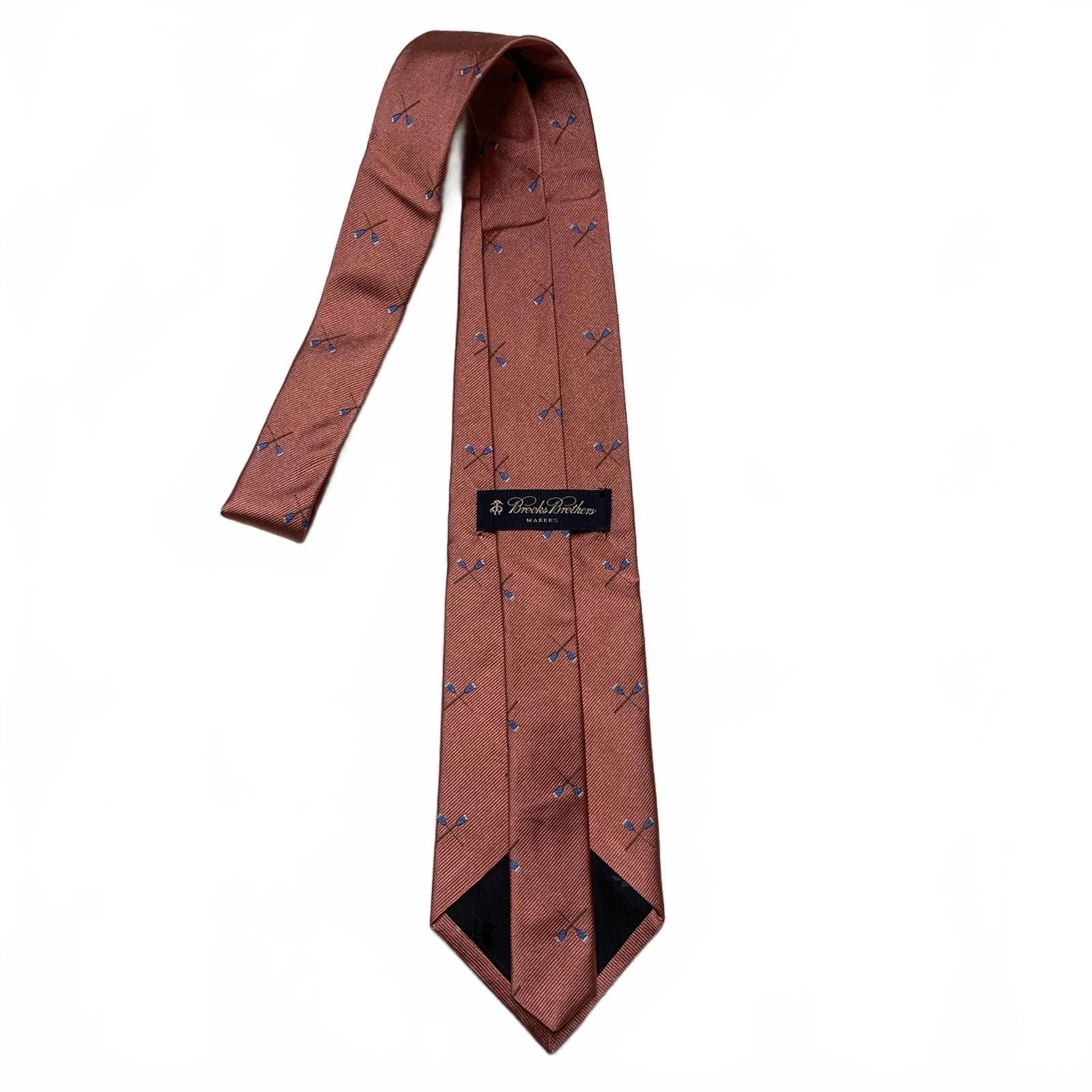 Brooks Brothers Brooks Brothers Men's OSFA Dusty Rose Silk Tie Size ONE SIZE - 3 Thumbnail