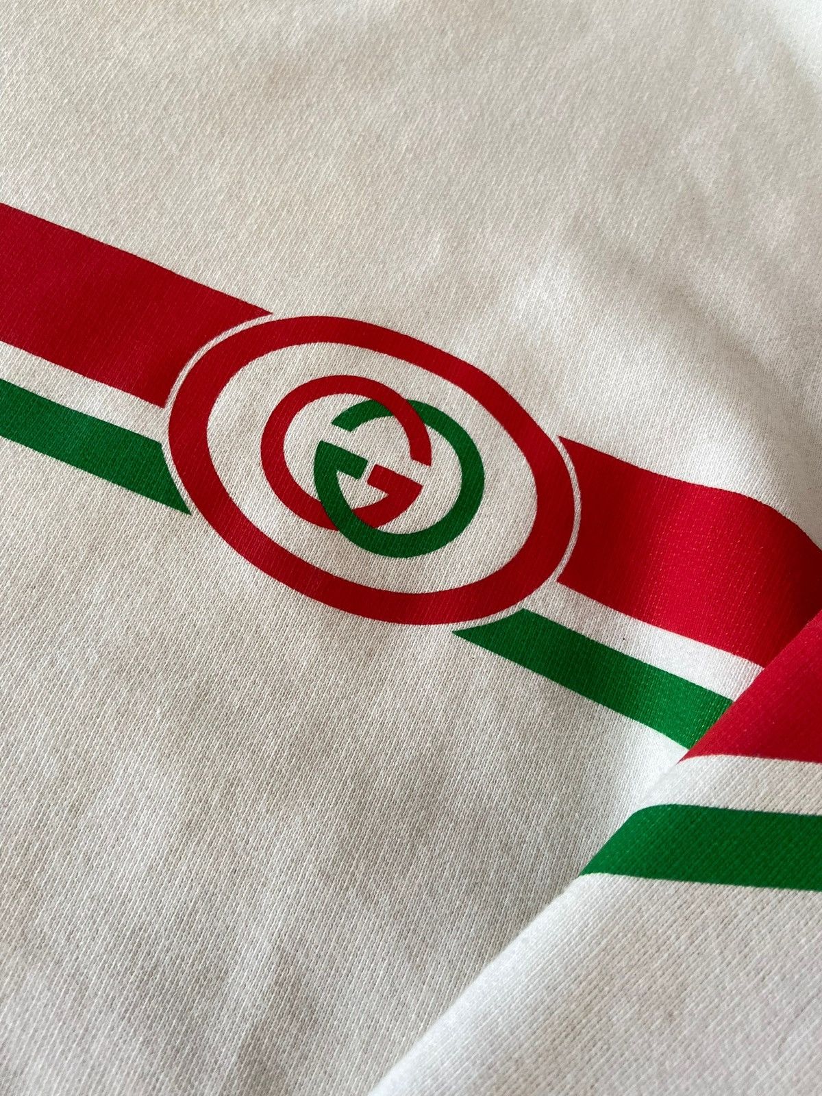 Gucci Gucci Green and Red stripe GG sweatshirt Size US L / EU 52-54 / 3 - 3 Thumbnail