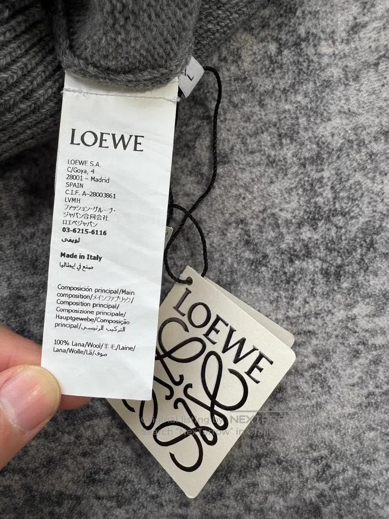 Loewe Loewe Gray Wool Sweater Size L / US 10 / IT 46 - 5 Thumbnail