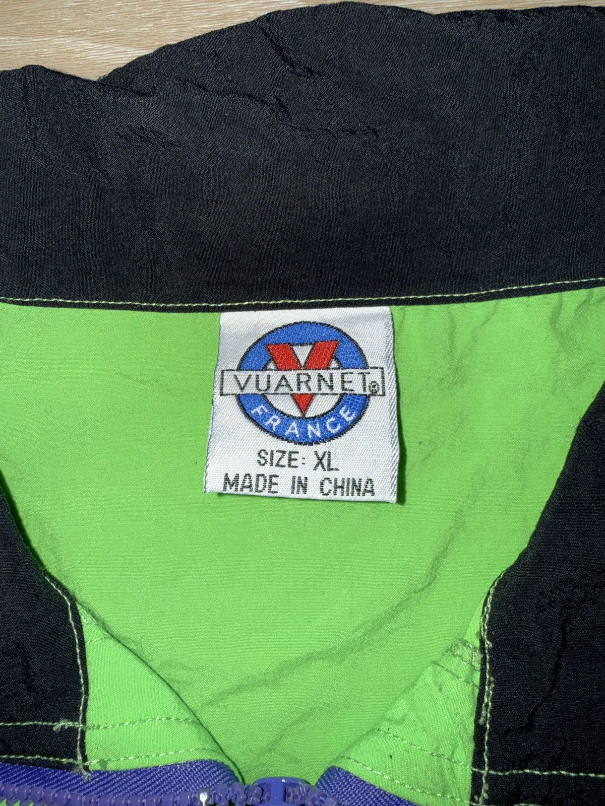 Vuarnet Vintage 90’s Vuarnet France Bright Green Windbreaker Jacket Size US XL / EU 56 / 4 - 6 Thumbnail