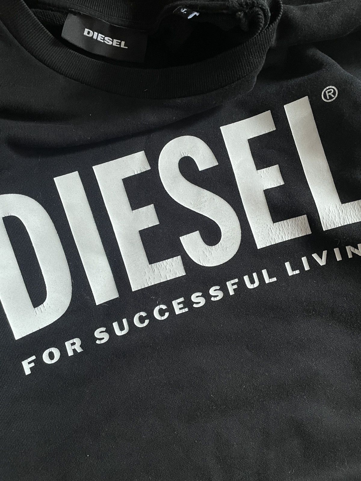 Diesel × Vintage Vintage Diesel Sweatshirt Big Logo Y2K Style Archive rare Size US L / EU 52-54 / 3 - 4 Thumbnail
