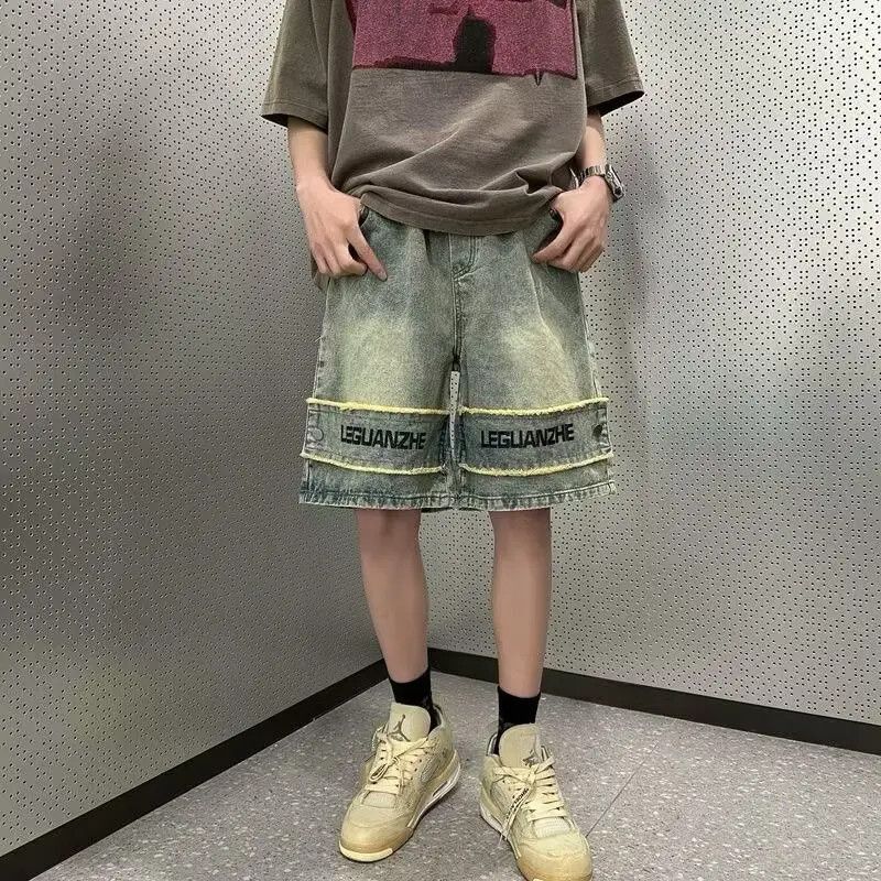 Japanese Brand Retro high street denim shorts Size US 32 / EU 48 - 5 Thumbnail