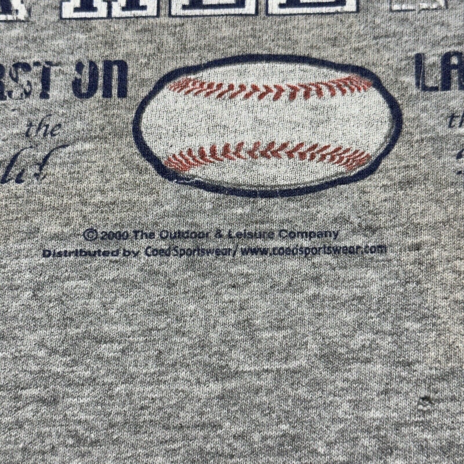 Delta Vintage Delta XL Baseball Genuine Athletics 2000 T Shirt Y2K Size US XL / EU 56 / 4 - 5 Thumbnail