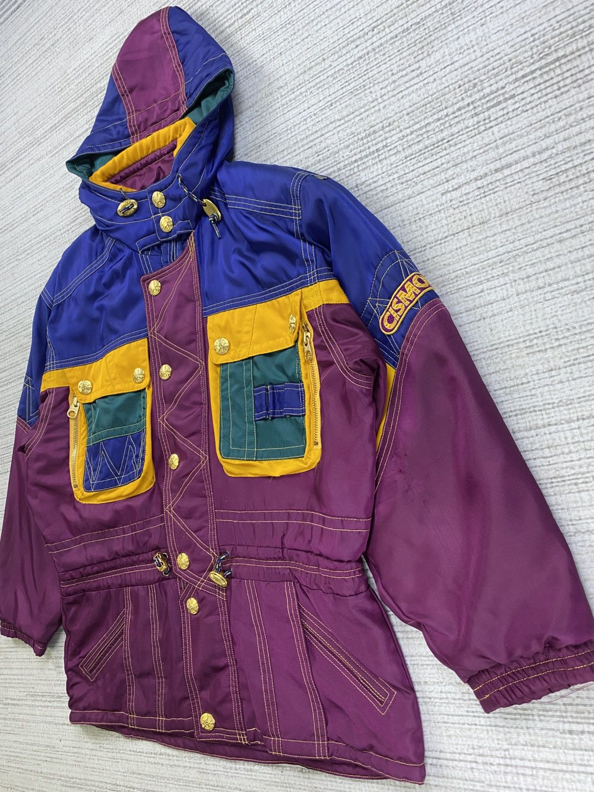 Japanese Brand × Vintage Vintage Cismon Bomber Ski Wear Multicolour Jacket Size US L / EU 52-54 / 3 - 4 Thumbnail