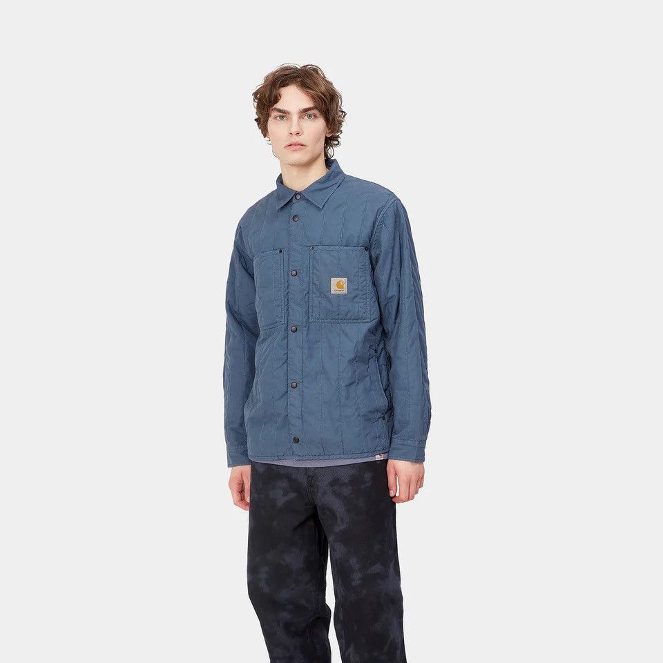 Carhartt Wip Carhartt WIP Skyler Shirt Jacket Storm Blue Garment Dyed Size US M / EU 48-50 / 2 - 1 Thumbnail